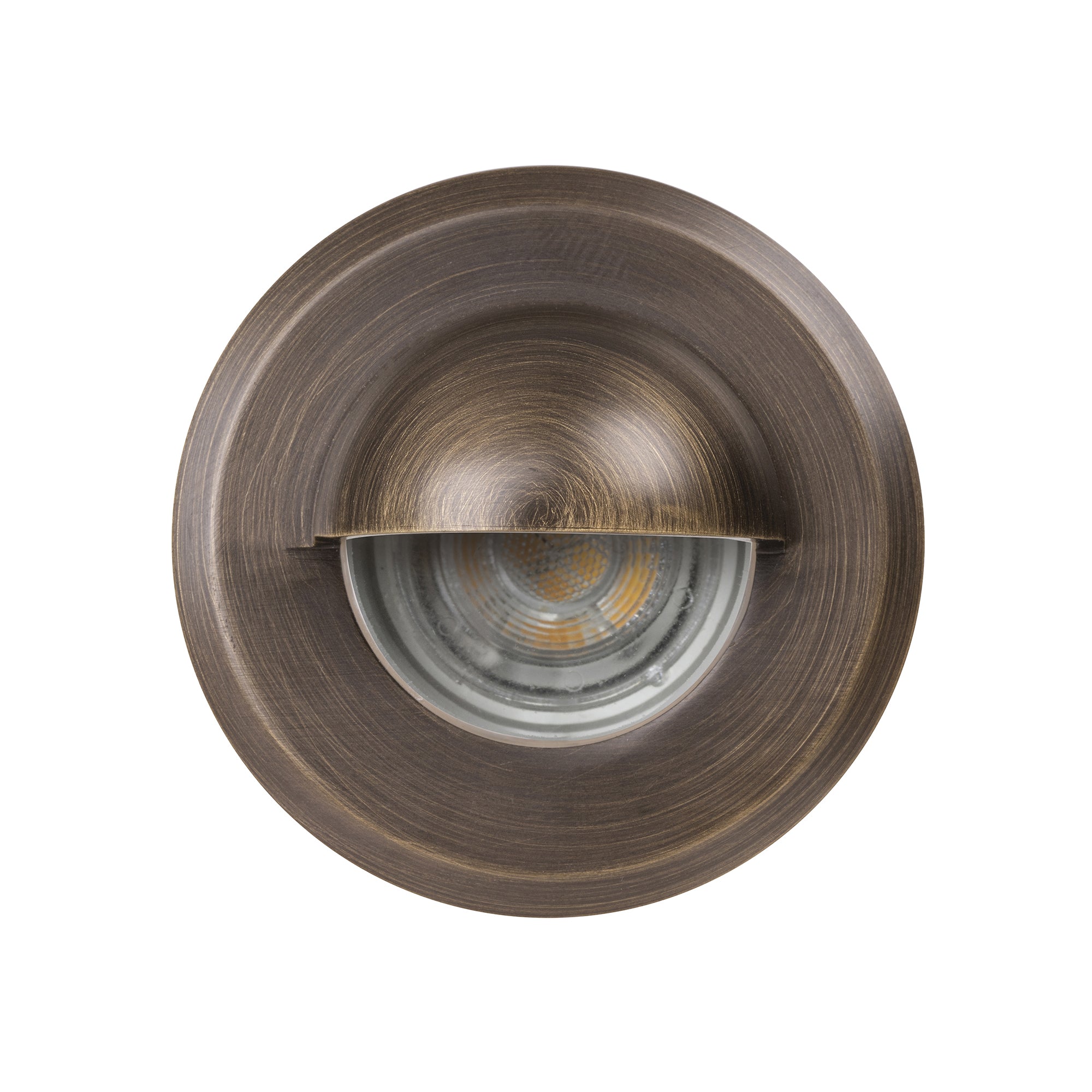 HV2899NW-AB -  Lokk Antique Brass LED Wall Light with Eyelid