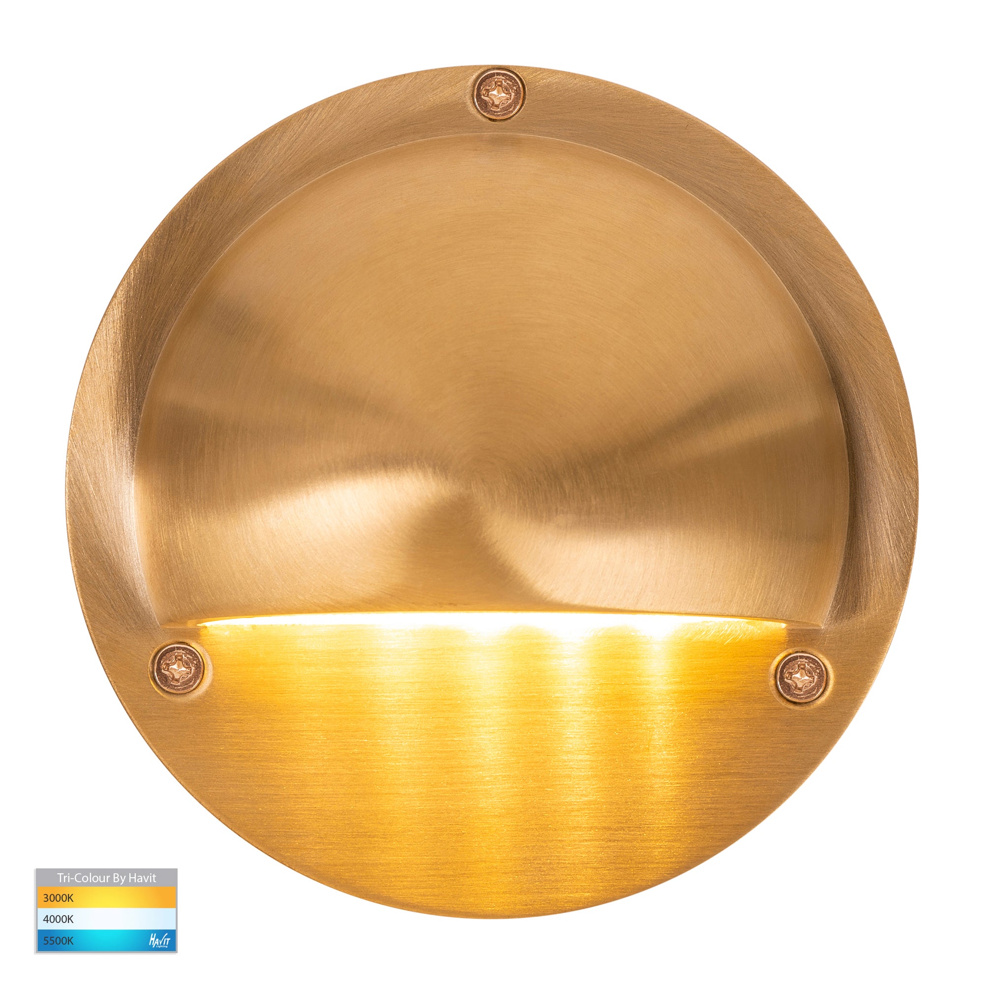 HV2903T-BR - HV2904T-BR - Pinta Solid Brass Step Lights with Eyelid