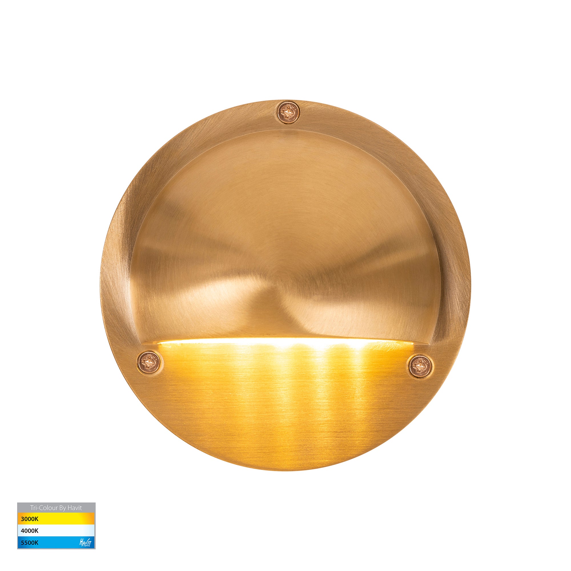 HV2903T-BR - HV2904T-BR - Pinta Solid Brass Step Lights with Eyelid