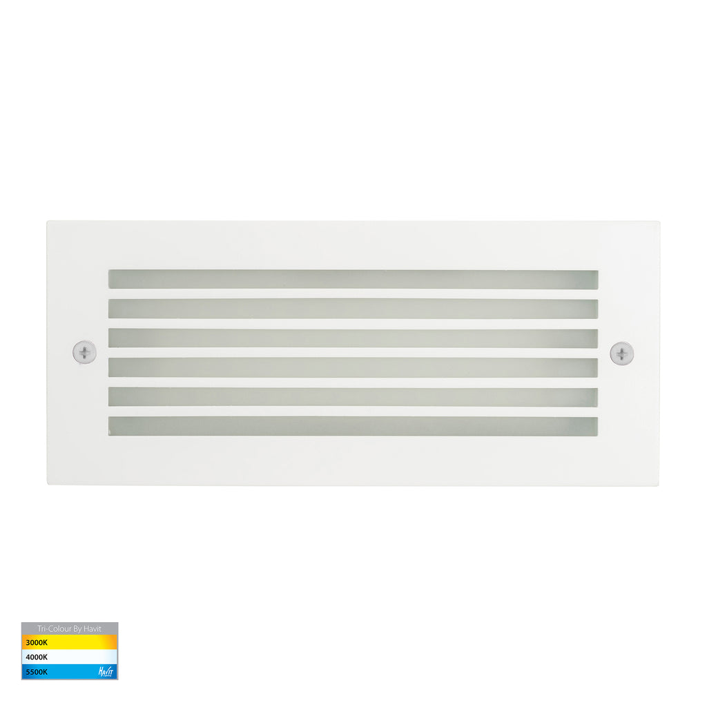 HV3004T-WHT- Bata White LED Brick Light with Grill