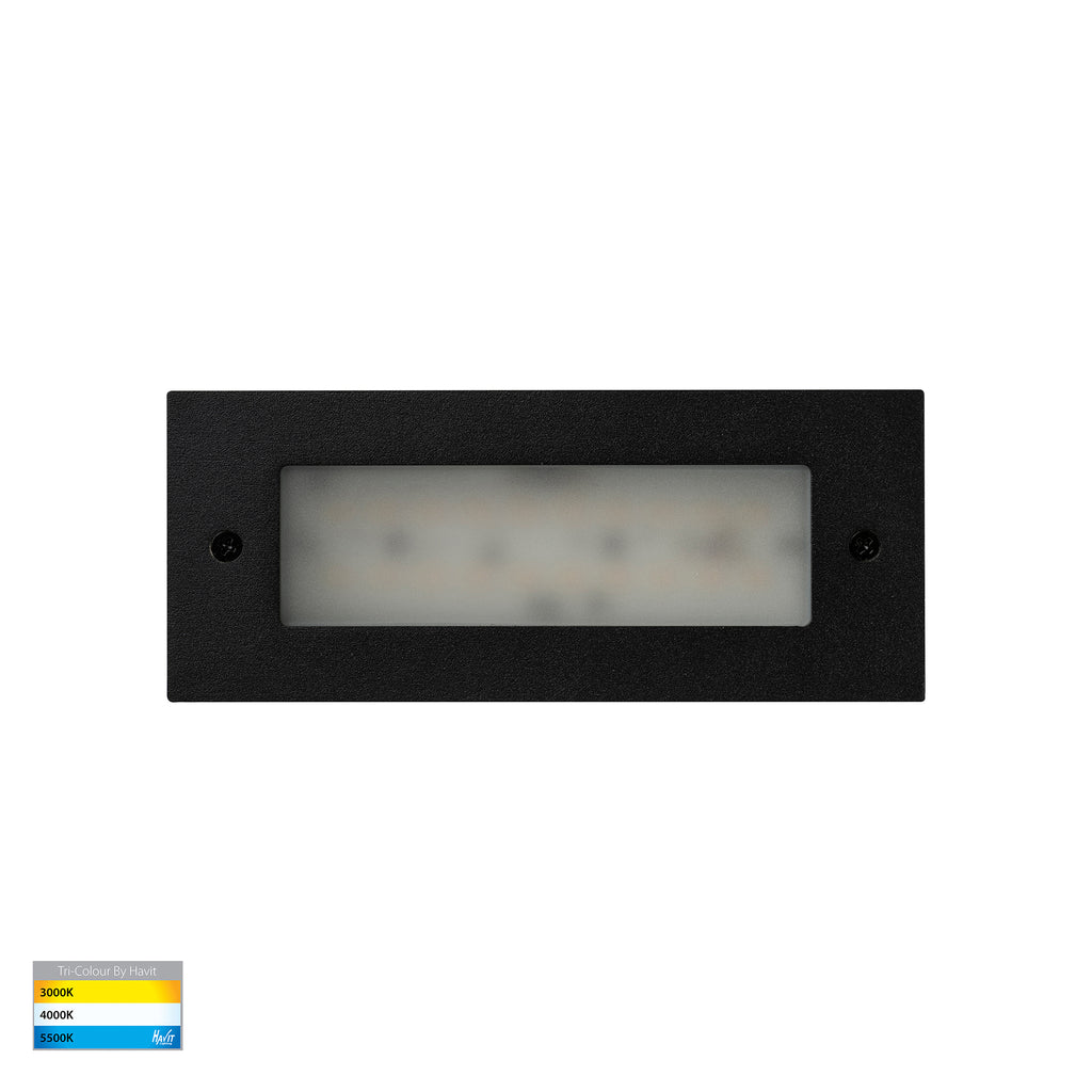 HV3005T-BLK-12V | HV3005T-BLK-240V - Bata Black 6w LED Brick Light