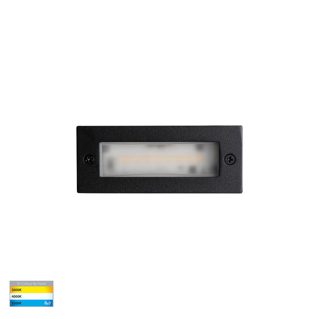 HV3007T-BLK-12V | HV3007T-BLK-240V - Bata Black 3w LED Brick Light