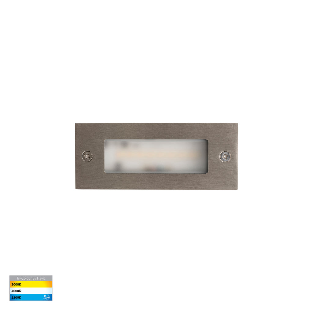 HV3007T-SS316-12V | HV3007T-BLK-240V - Bata 316 Stainless Steel 3w LED Brick Light