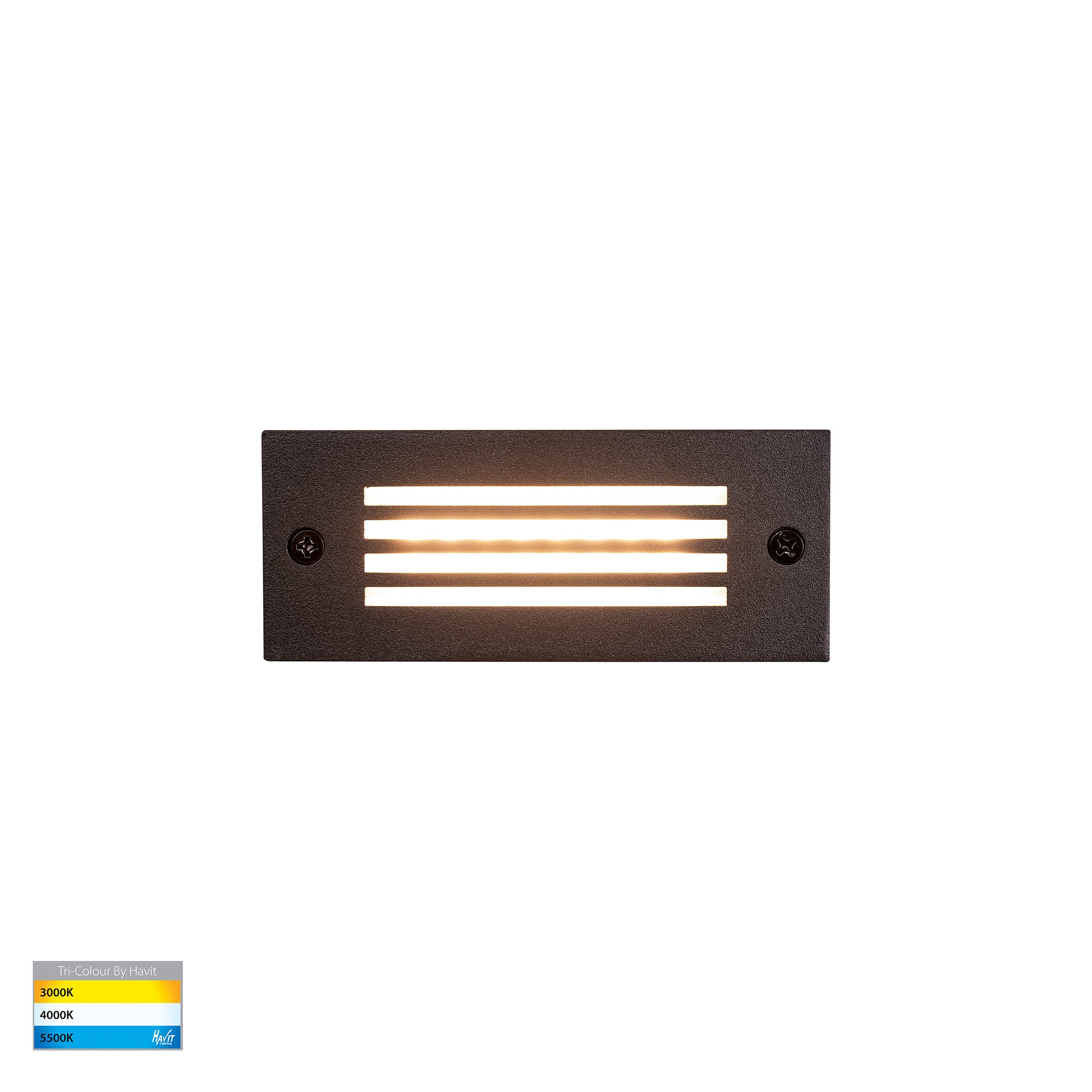 HV3008T-BLK-12V |  HV3008T-BLK-240V - Bata Black 3w LED Brick Light