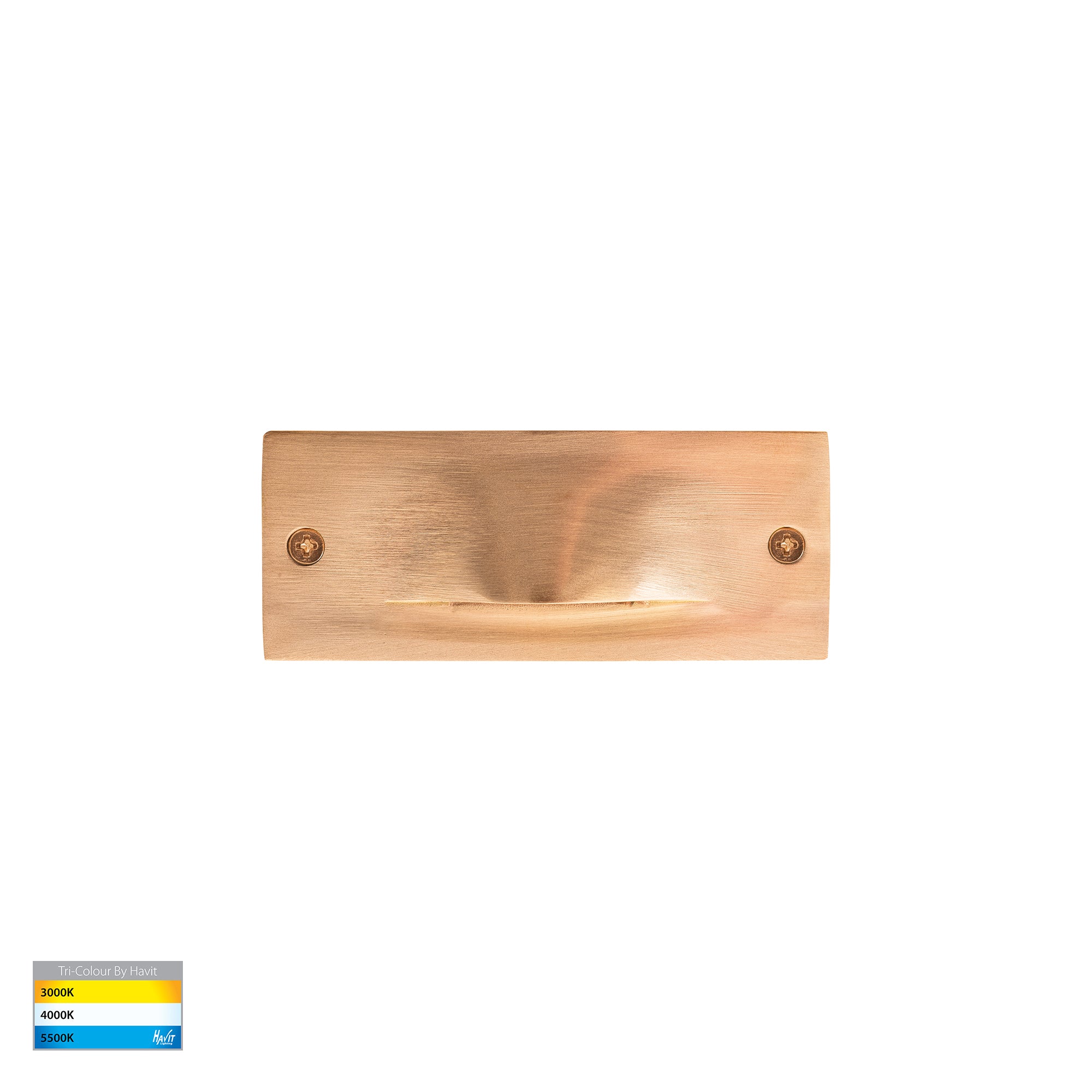 HV3011T-BR-12V | HV3011T-BR-240V - Corba Brass 3w Recessed Brick Light 