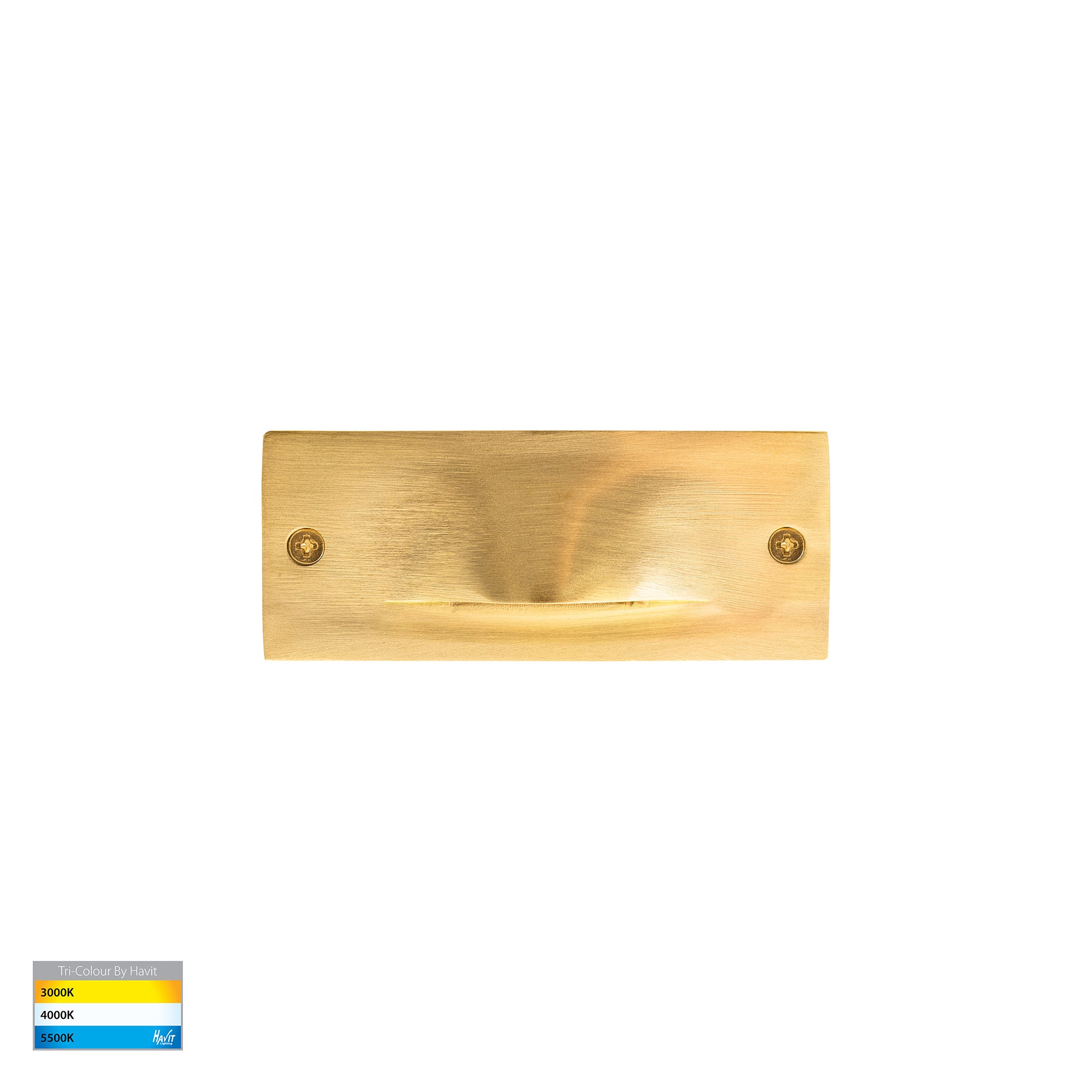 HV3011T-BR-12V | HV3011T-BR-240V - Corba Brass 3w Recessed Brick Light 