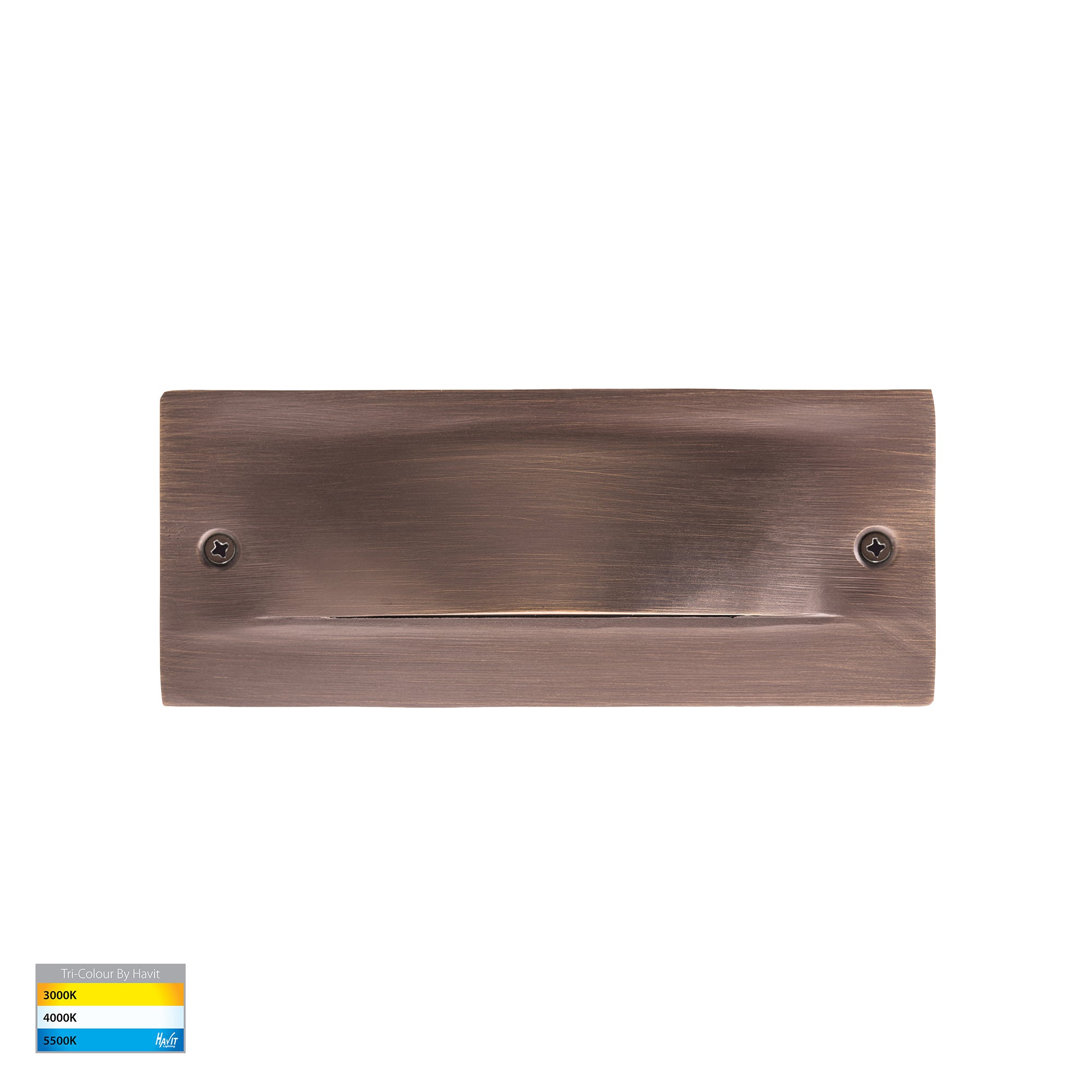 HV3012T-AB-12V | HV3012T-AB-240V - Corba Antique Brass 6w Recessed Brick Light 