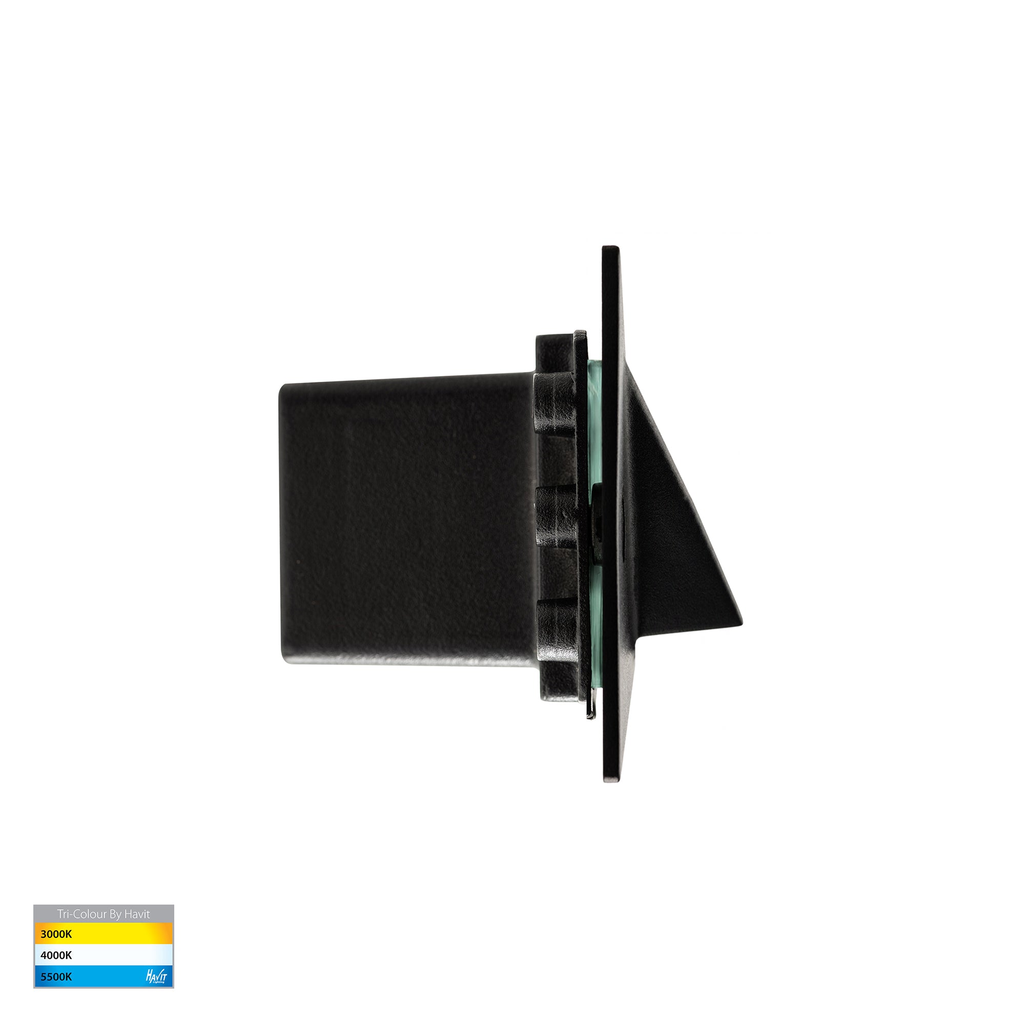 HV3012T-BLK-12V | HV3012T-BLK-240V - Corba Black 6w Recessed Brick Light 