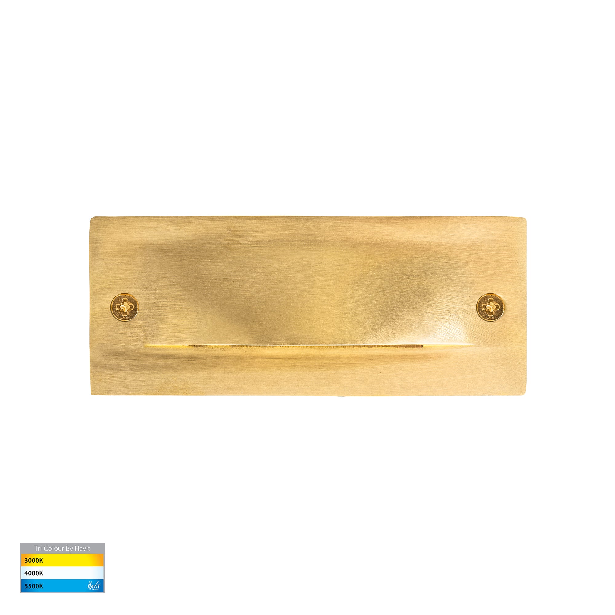 HV3012T-BR-12V | HV3012T-BR-240V - Corba Brass 6w Recessed Brick Light
