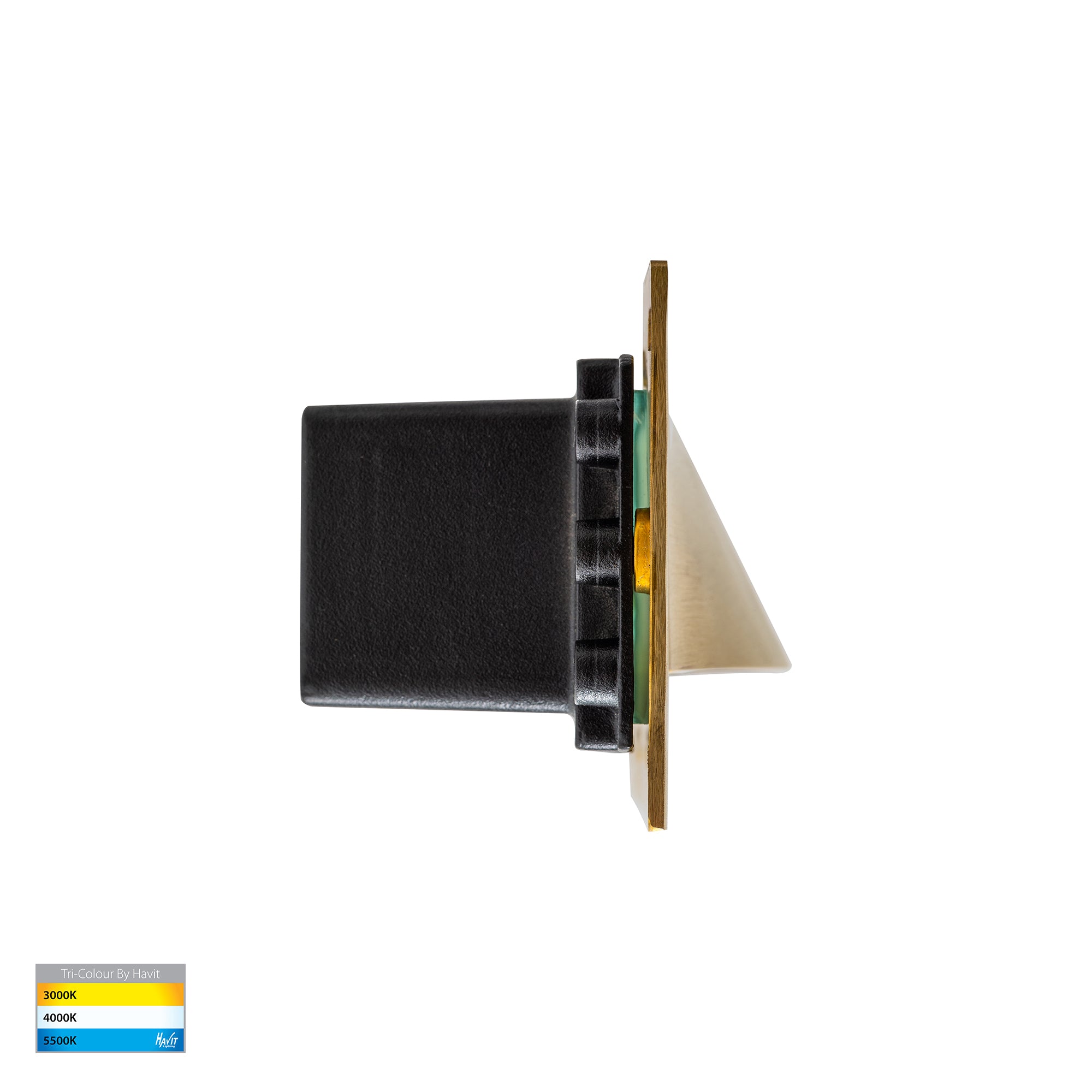 HV3012T-BR-12V | HV3012T-BR-240V - Corba Brass 6w Recessed Brick Light