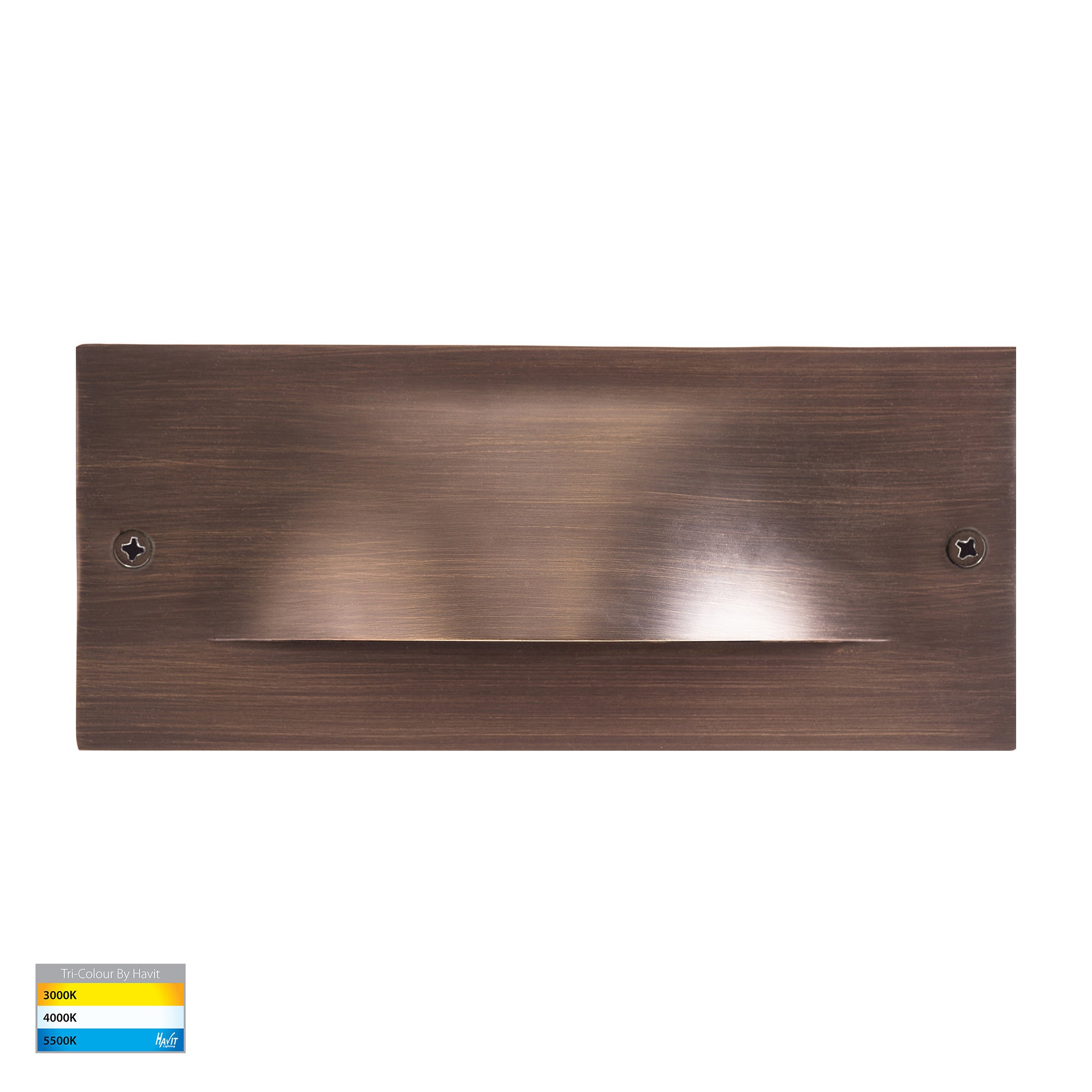 HV3013T-AB-12V | HV3013T-AB-240V - Corba Antique Brass 10w Recessed Brick Light