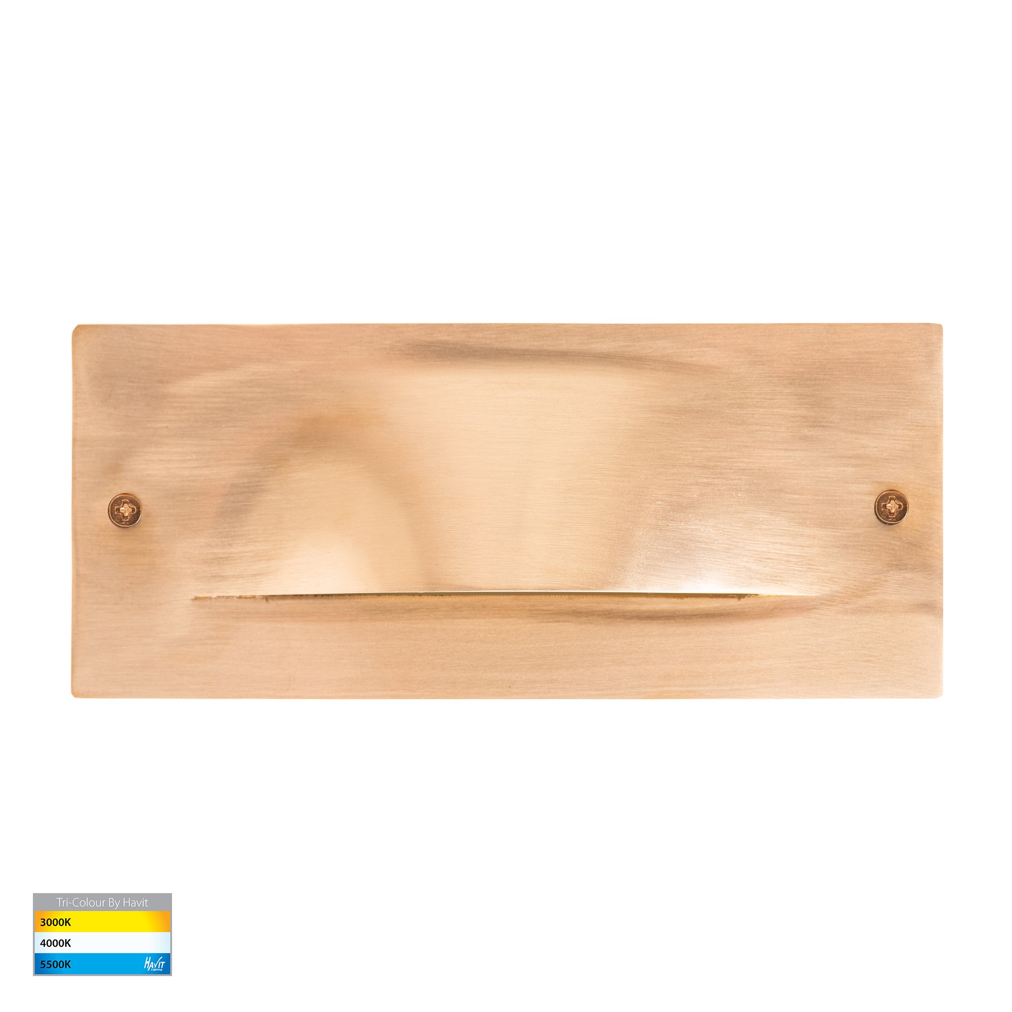 HV3013T-BR-12V | HV3013T-BR-240V - Corba Brass 10w Recessed Brick Light
