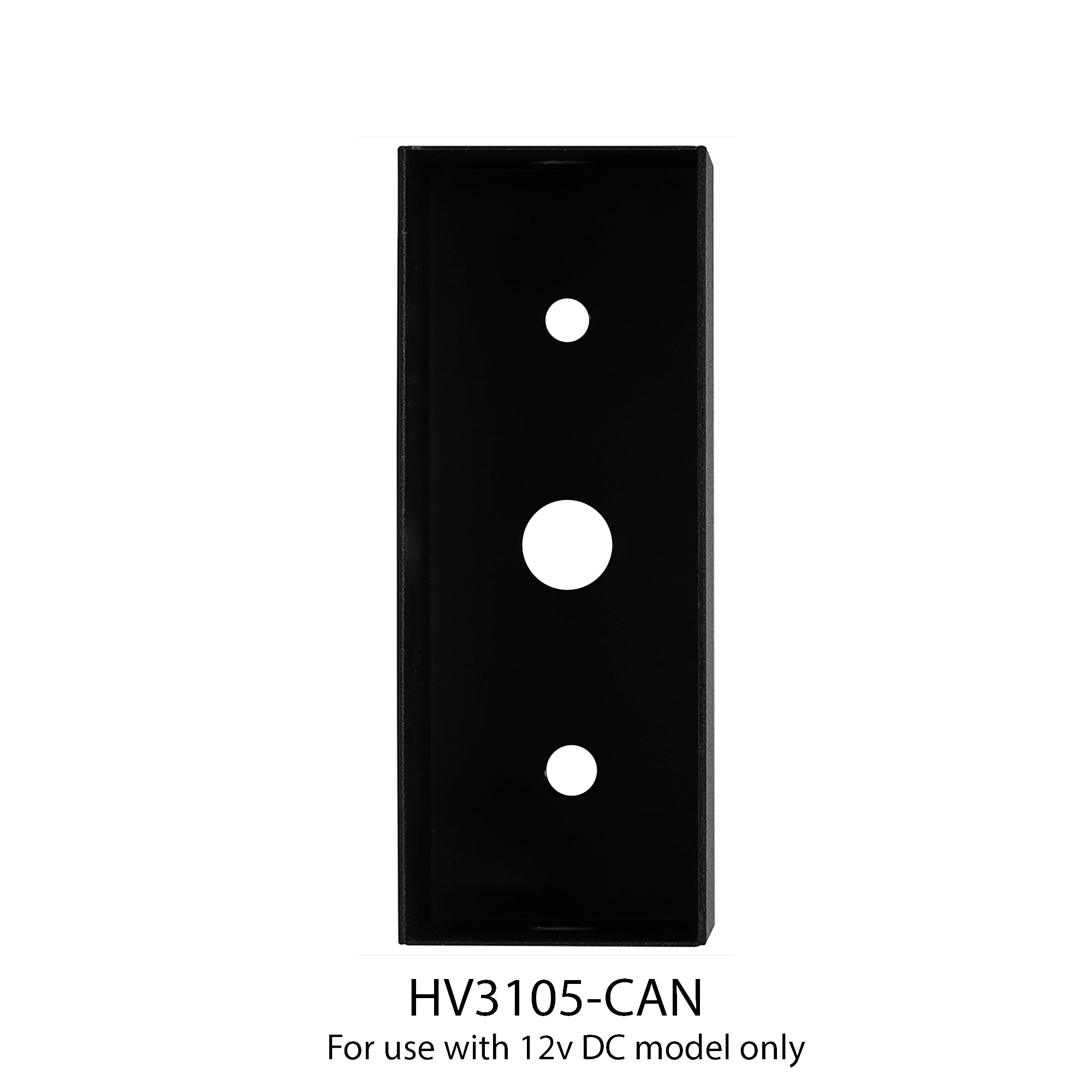 HV3105T-BLK-240V | HV3105T-BLK-12V - Paso Black Recessed LED Step Light