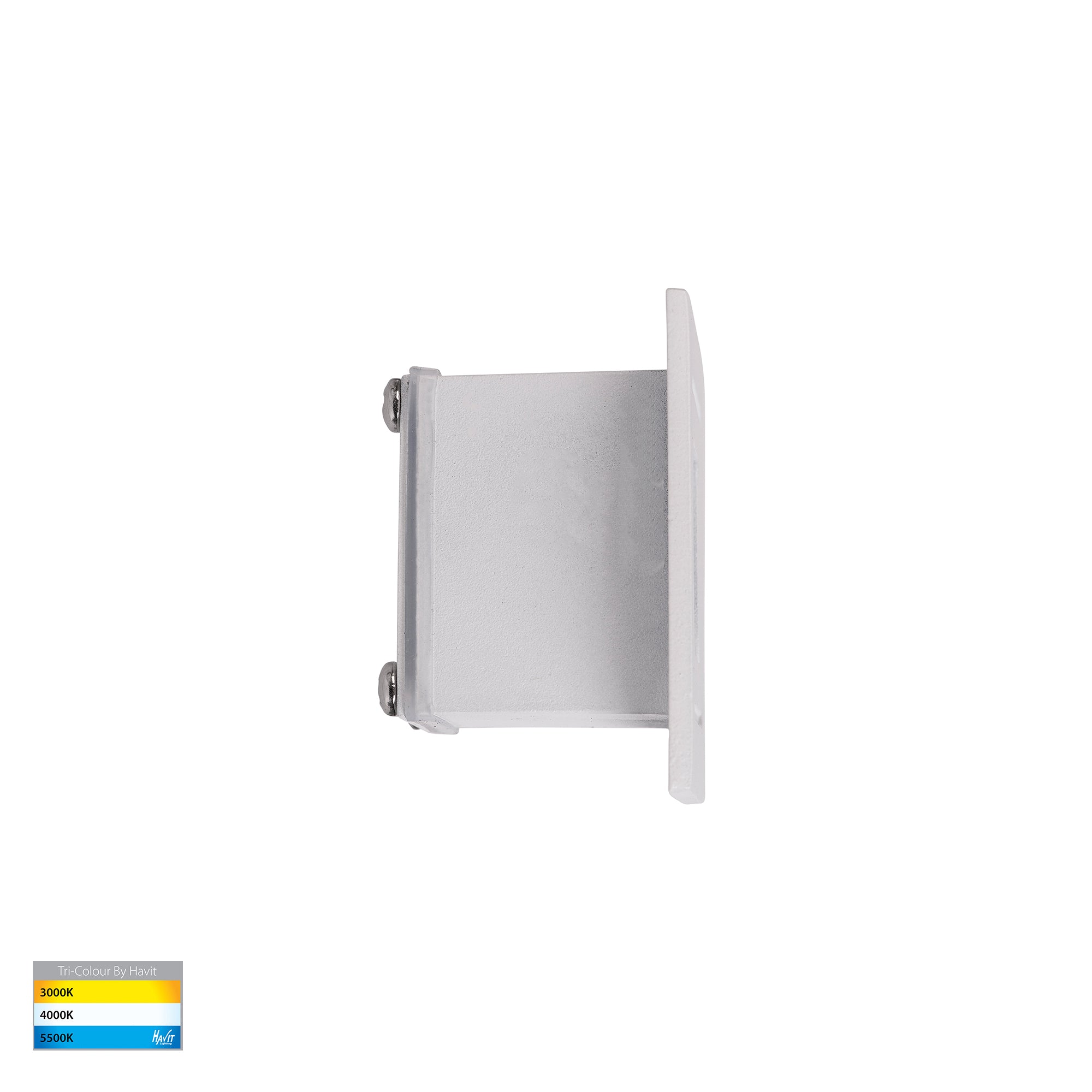 HV3111T-WHT-12V - White Small Square Recessed LED Step Light