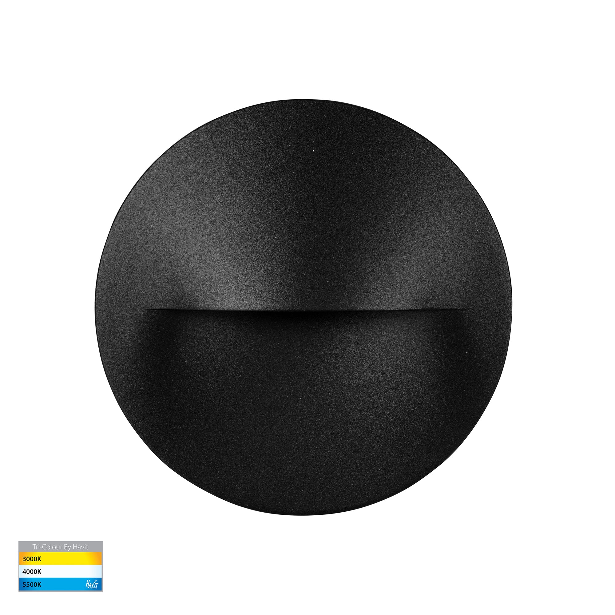 HV3227T-BLK - Lisca Aluminium Black Round LED Wall Light