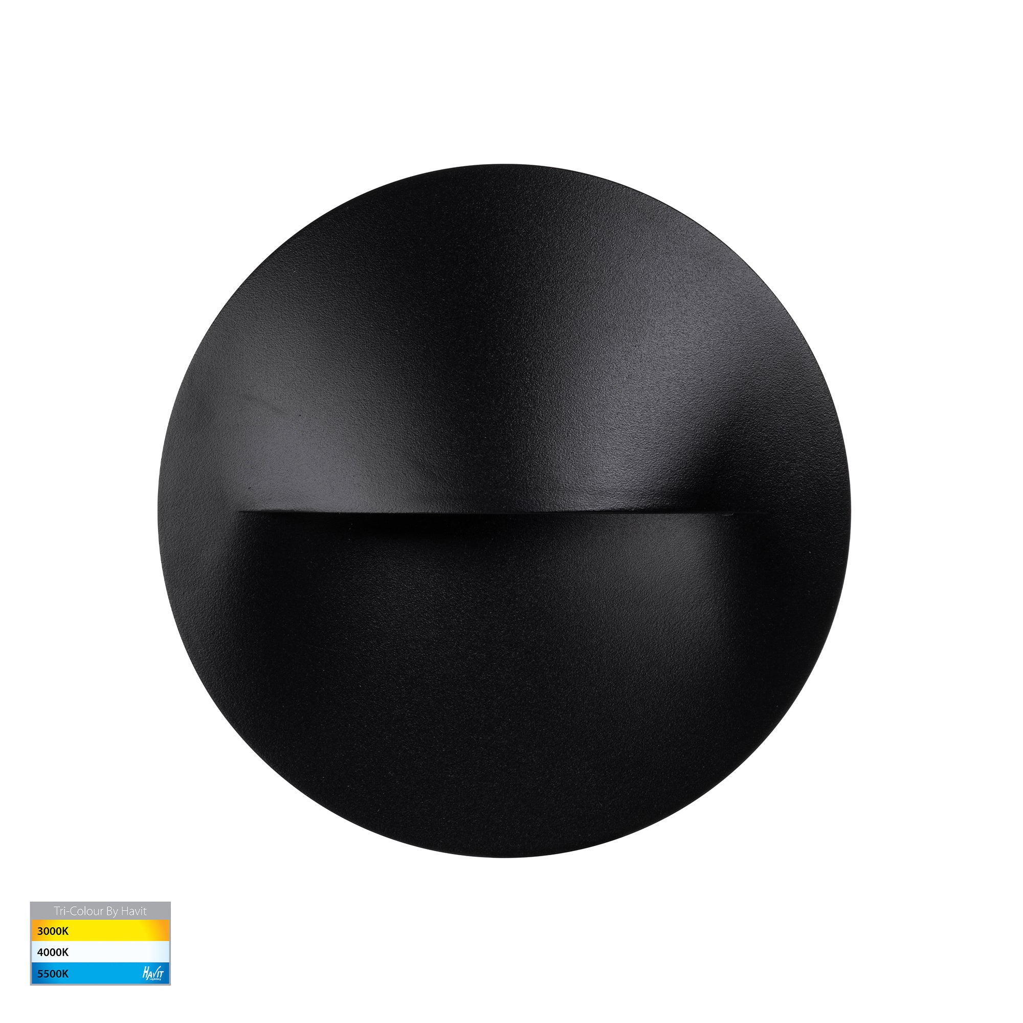HV3227T-BLK - Lisca Aluminium Black Round LED Wall Light