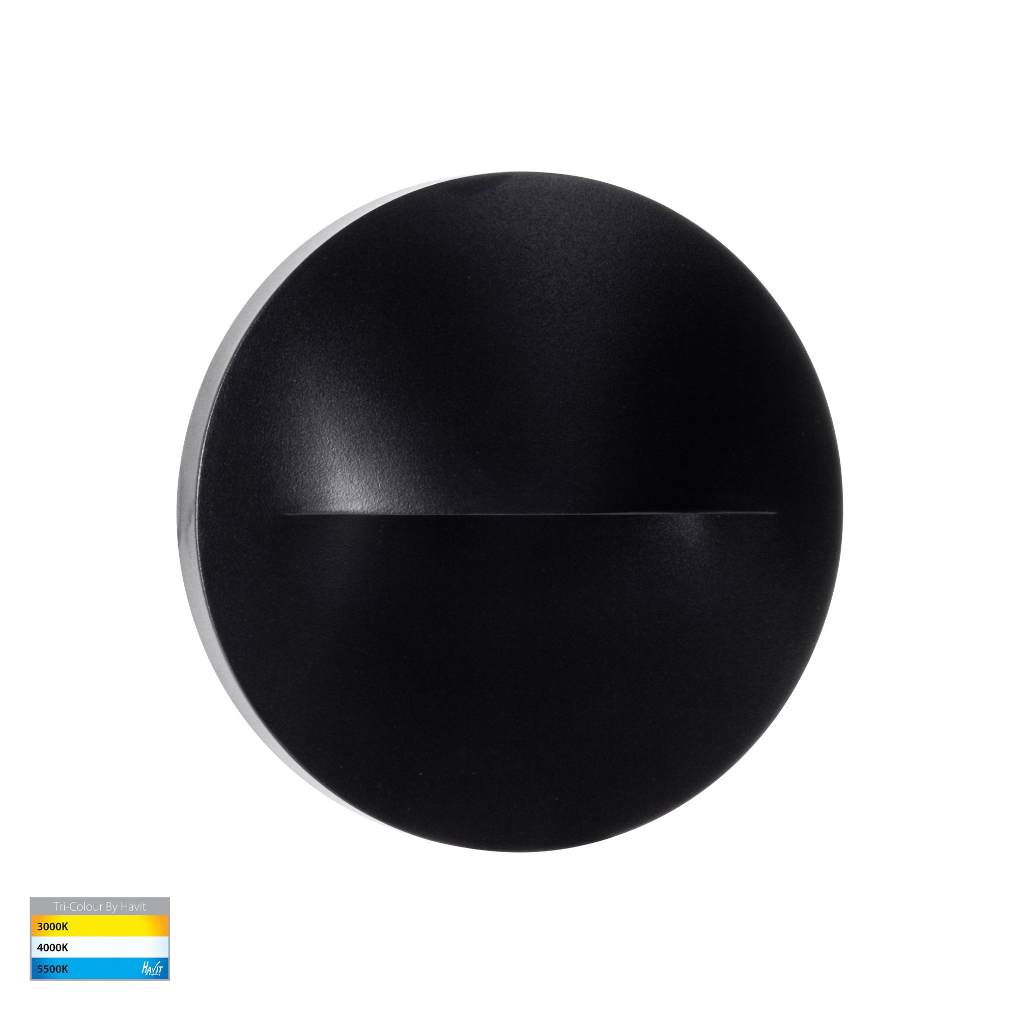 HV3227T-BLK - Lisca Aluminium Black Round LED Wall Light