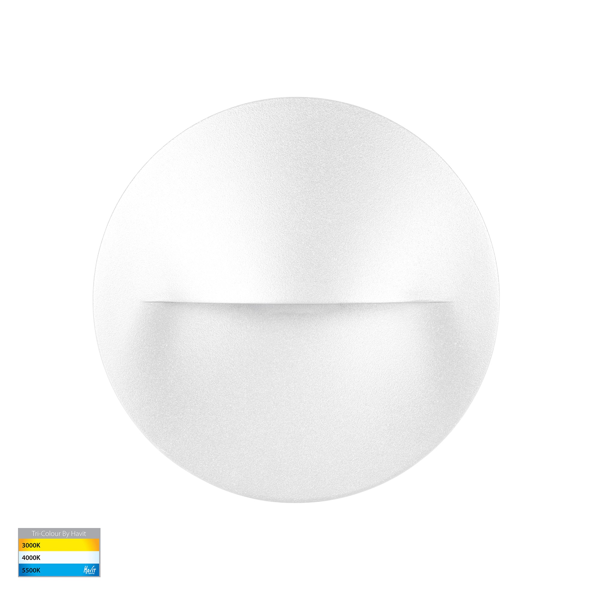 HV3227T-WHT - Lisca Aluminium White Round LED Wall Light