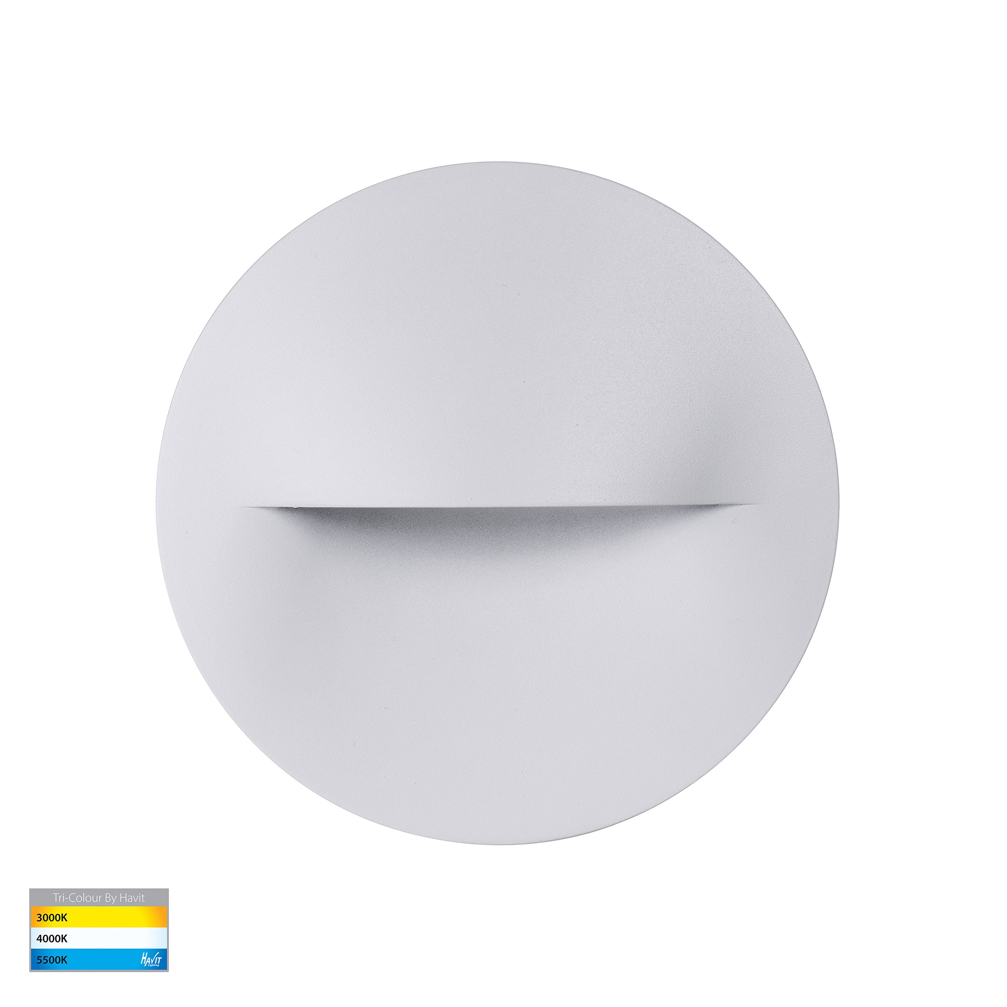 HV3227T-WHT - Lisca Aluminium White Round LED Wall Light