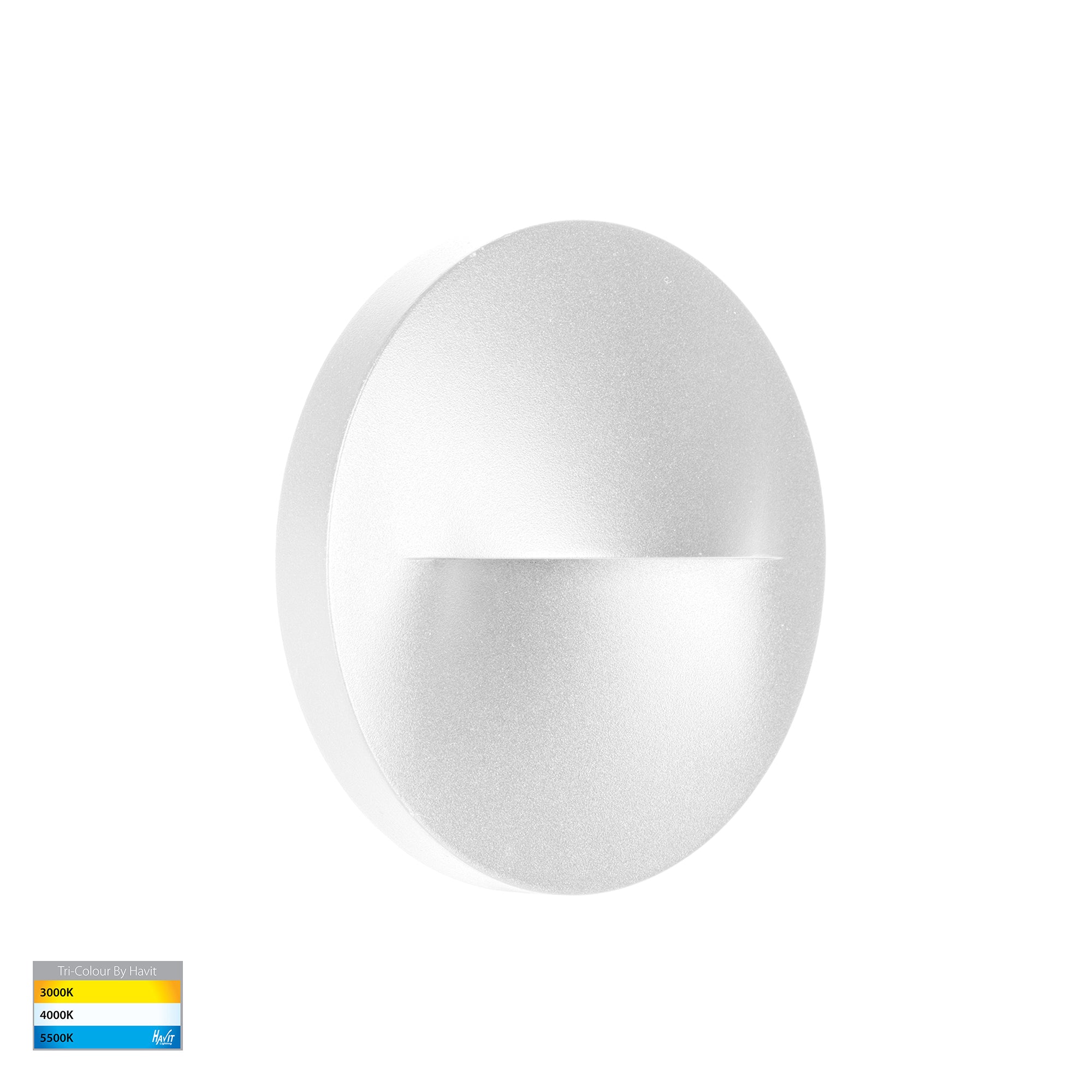 HV3227T-WHT - Lisca Aluminium White Round LED Wall Light