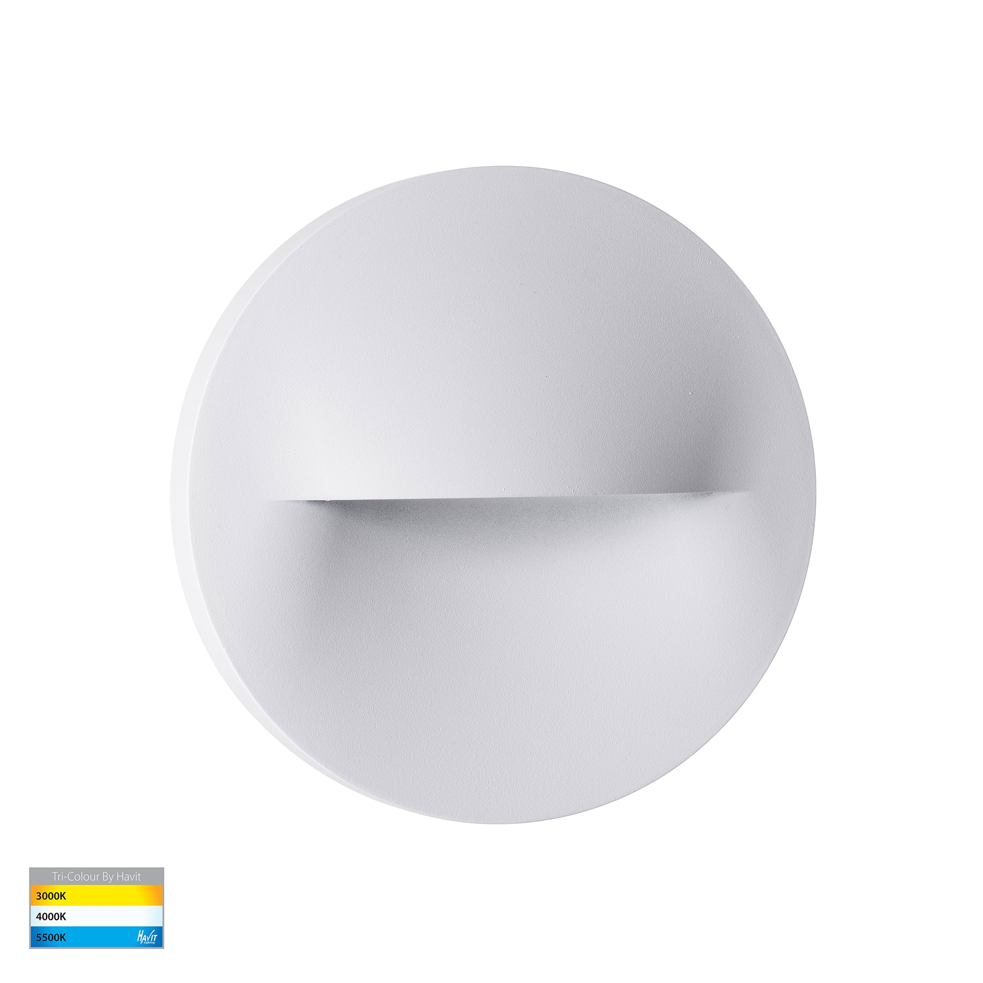 HV3227T-WHT - Lisca Aluminium White Round LED Wall Light