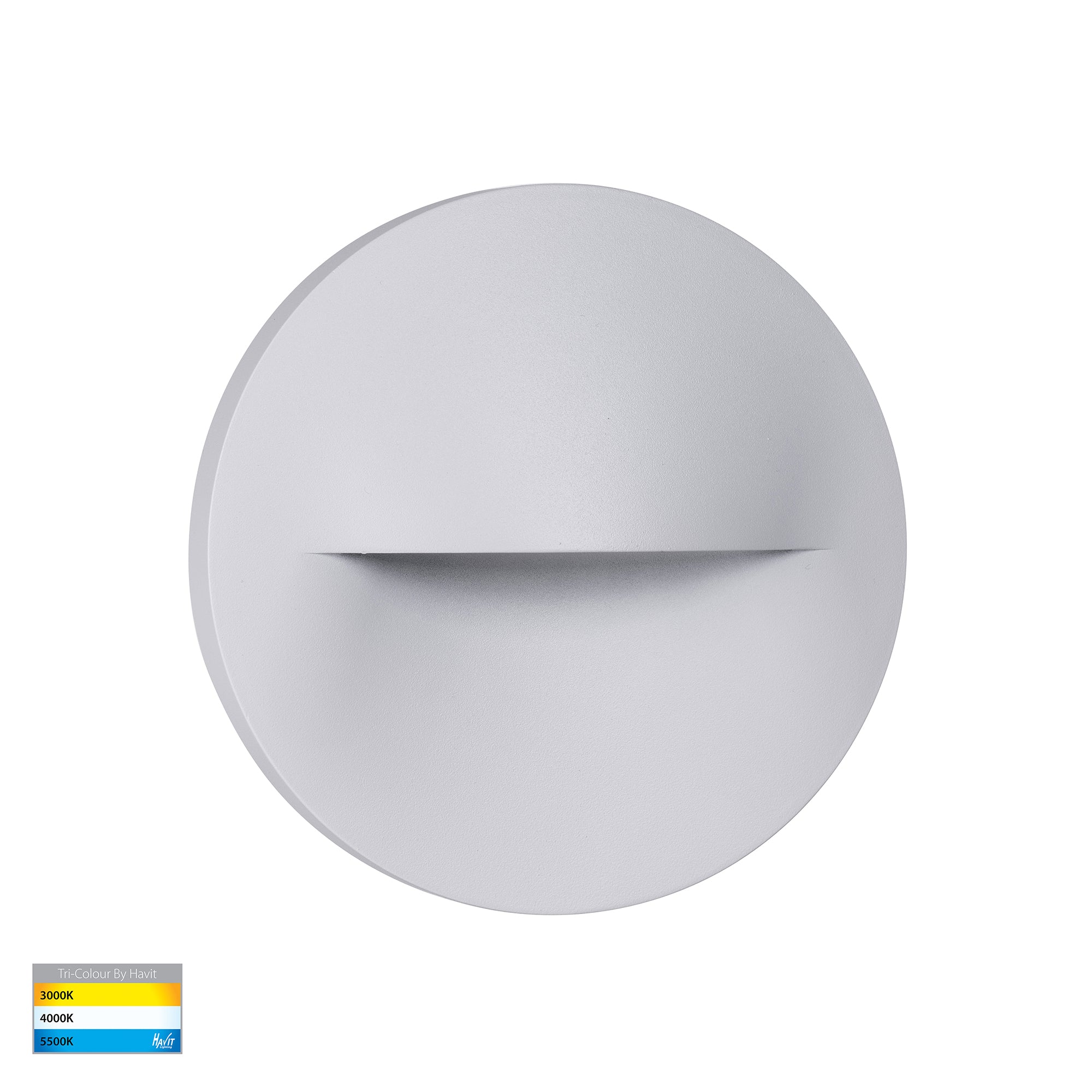 HV3227T-WHT - Lisca Aluminium White Round LED Wall Light
