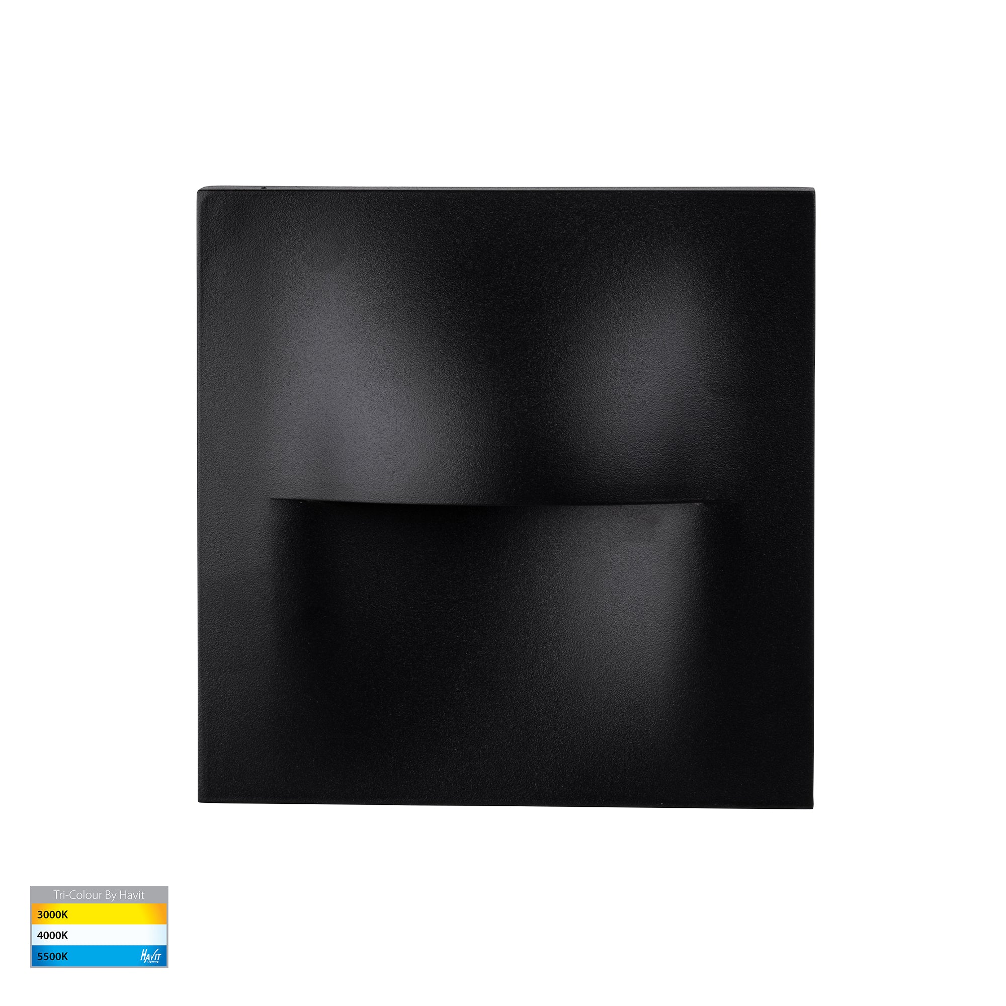 HV3228T-BLK - Lisca Aluminium Black Square LED Wall Light