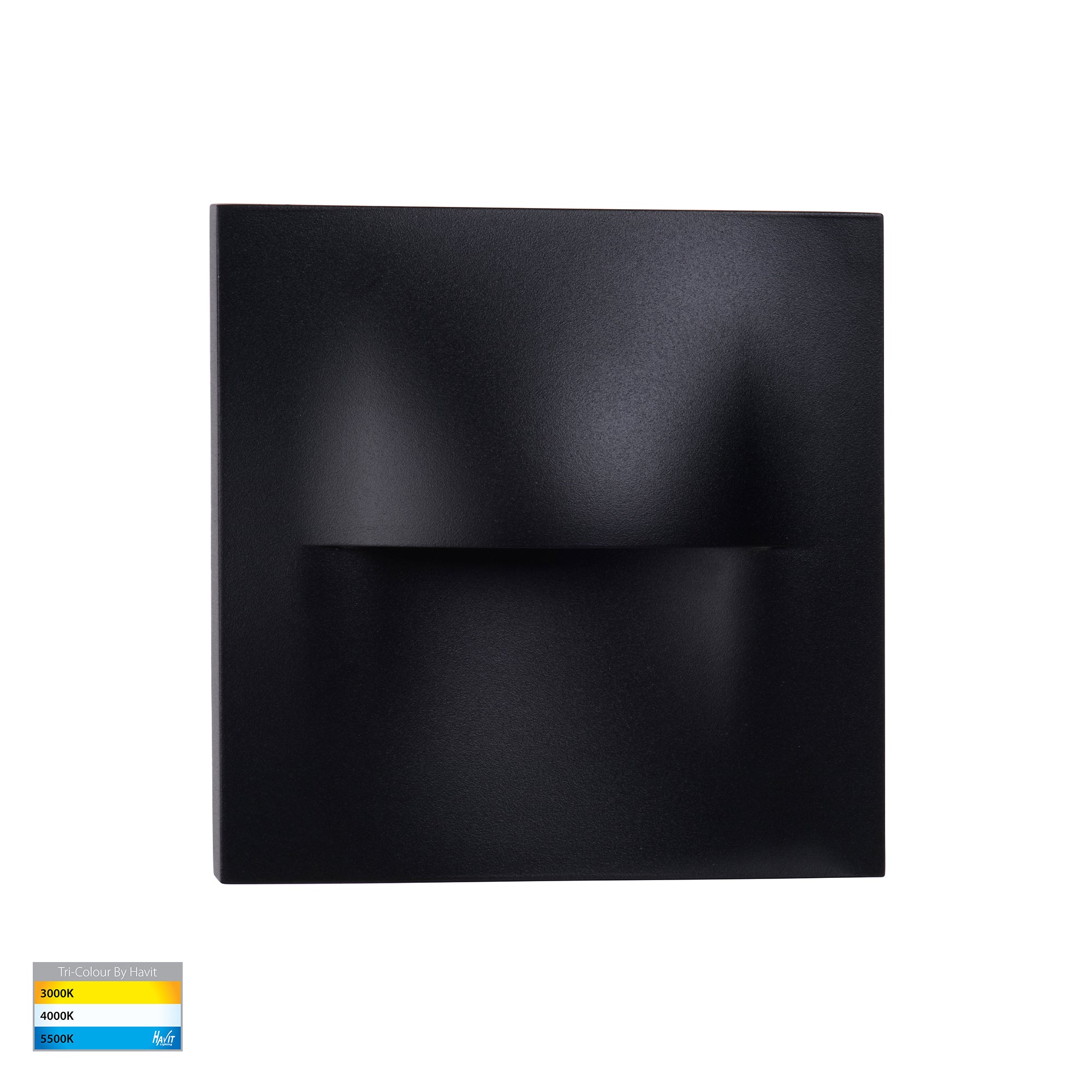HV3228T-BLK - Lisca Aluminium Black Square LED Wall Light
