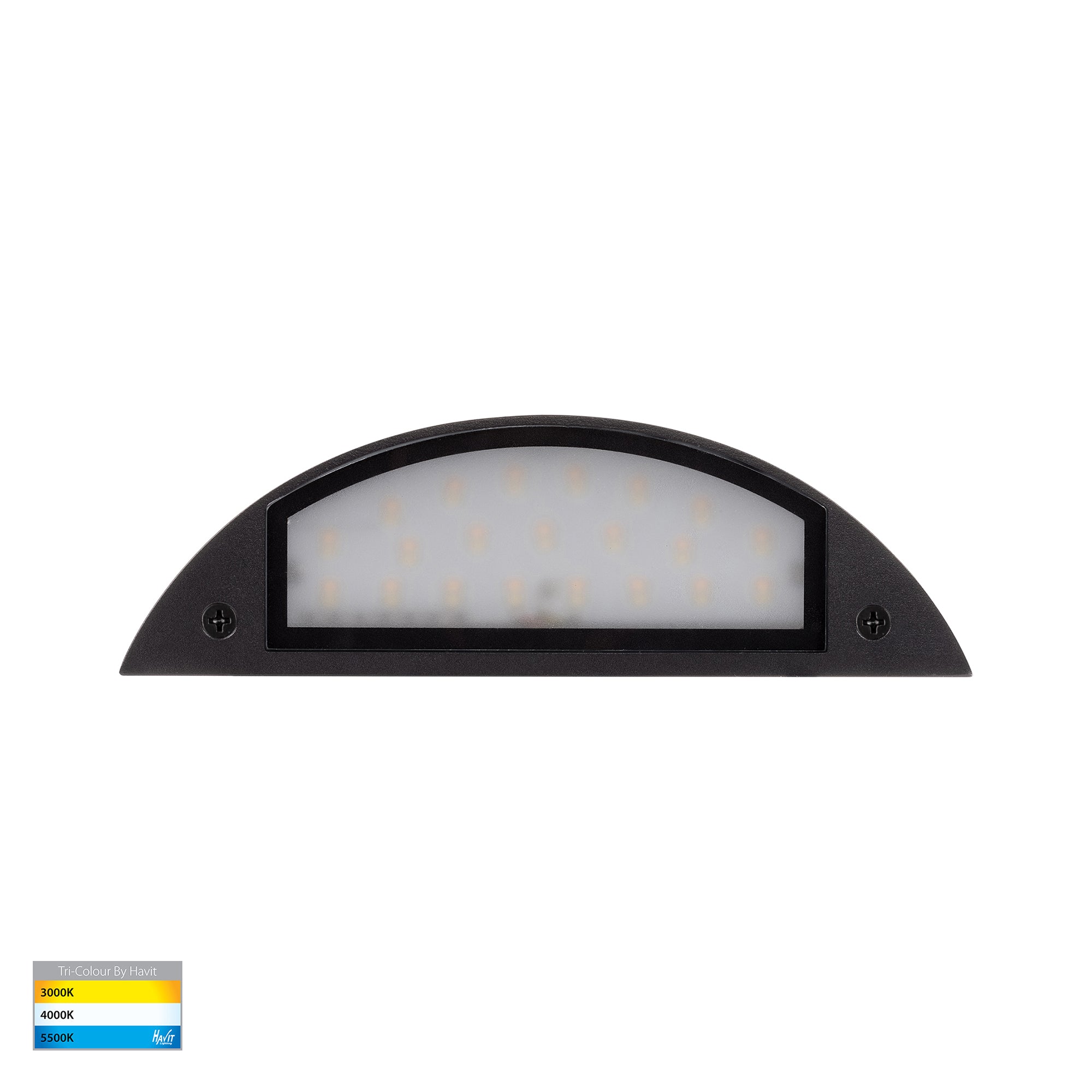 HV3253T-BLK-12V - Curva Black LED Step Light