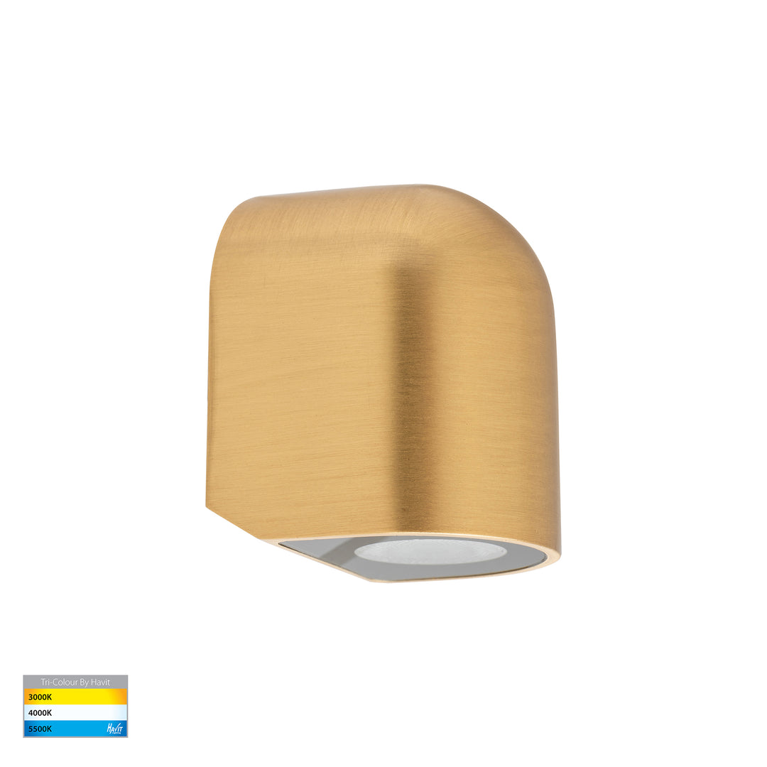 HV3284T-BR-12V - Patra Solid Brass Surface Mounted LED Wall Light ...