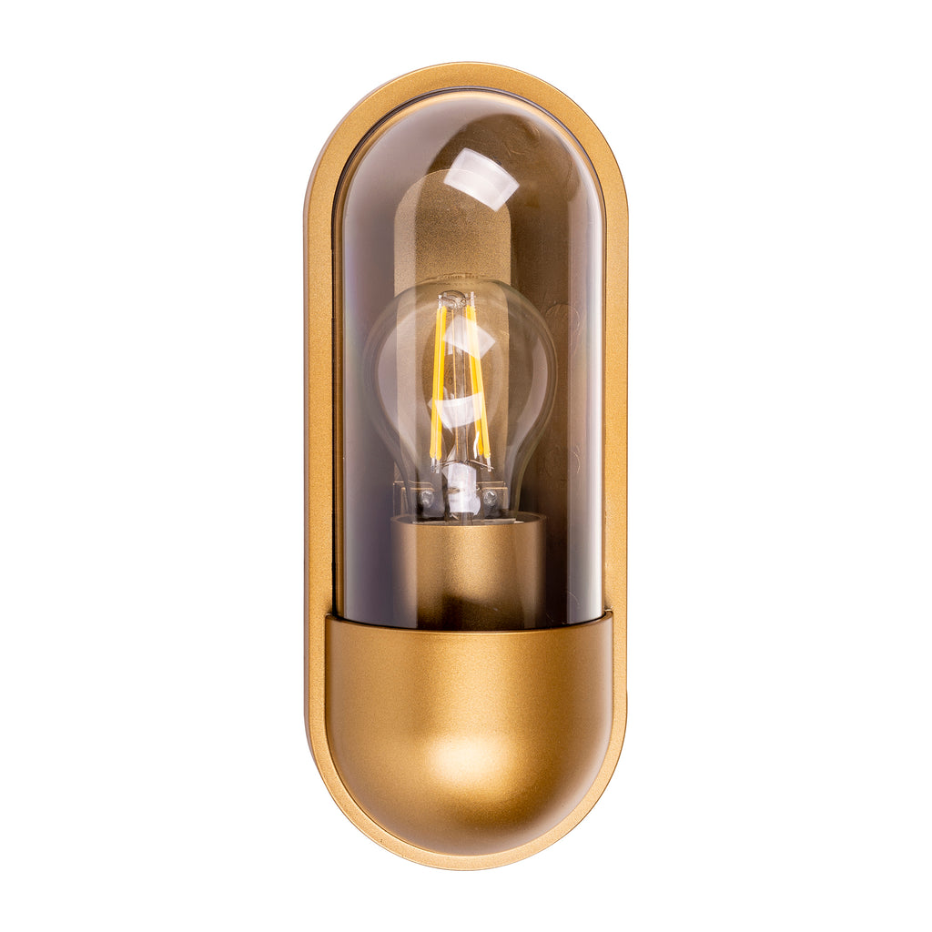 HV3512W-PB - Lume Polycarbonate Brass Wall Light