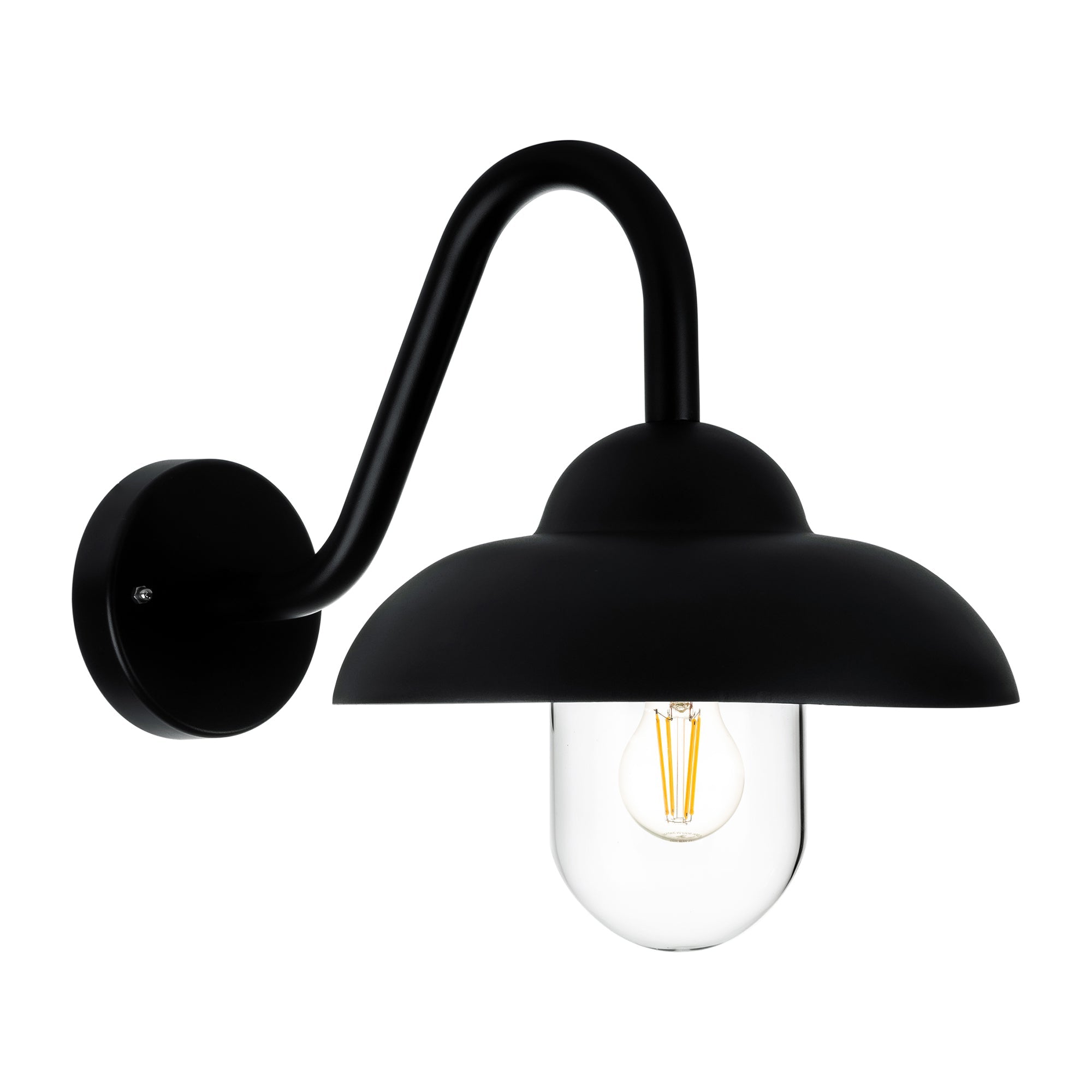 HV3519W-BLK - Loka Aluminium Black Wall Light