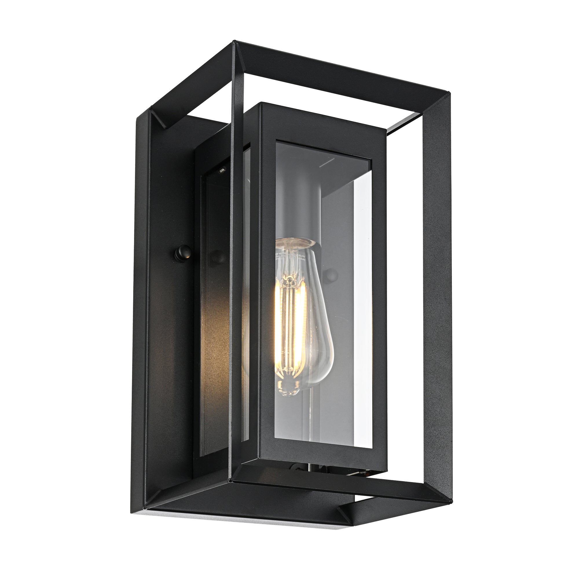 HV3531W-S-BLK - Felix Galvanised Iron Black Wall Light