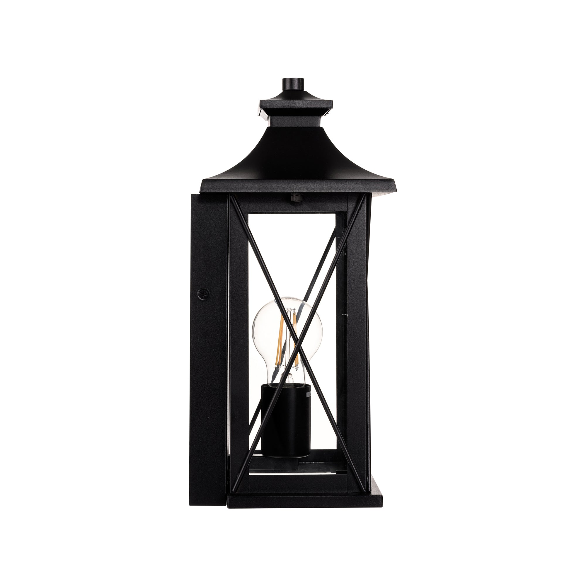 HV3532W-S-BLK - Odin Galvanised Iron Black Wall Light