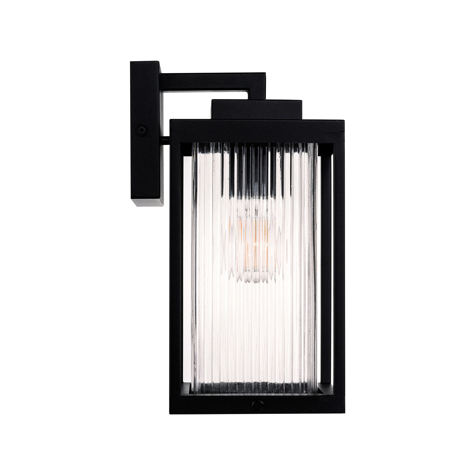 HV3533W-S-BLK - Micah Galvanised Iron Black Wall Light