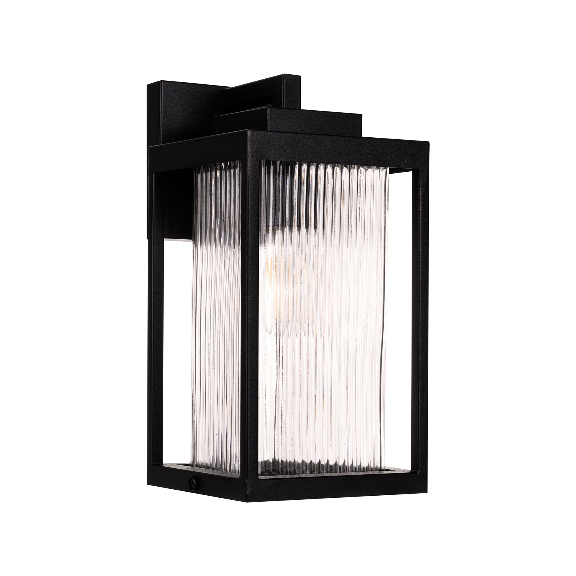HV3533W-S-BLK - Micah Galvanised Iron Black Wall Light