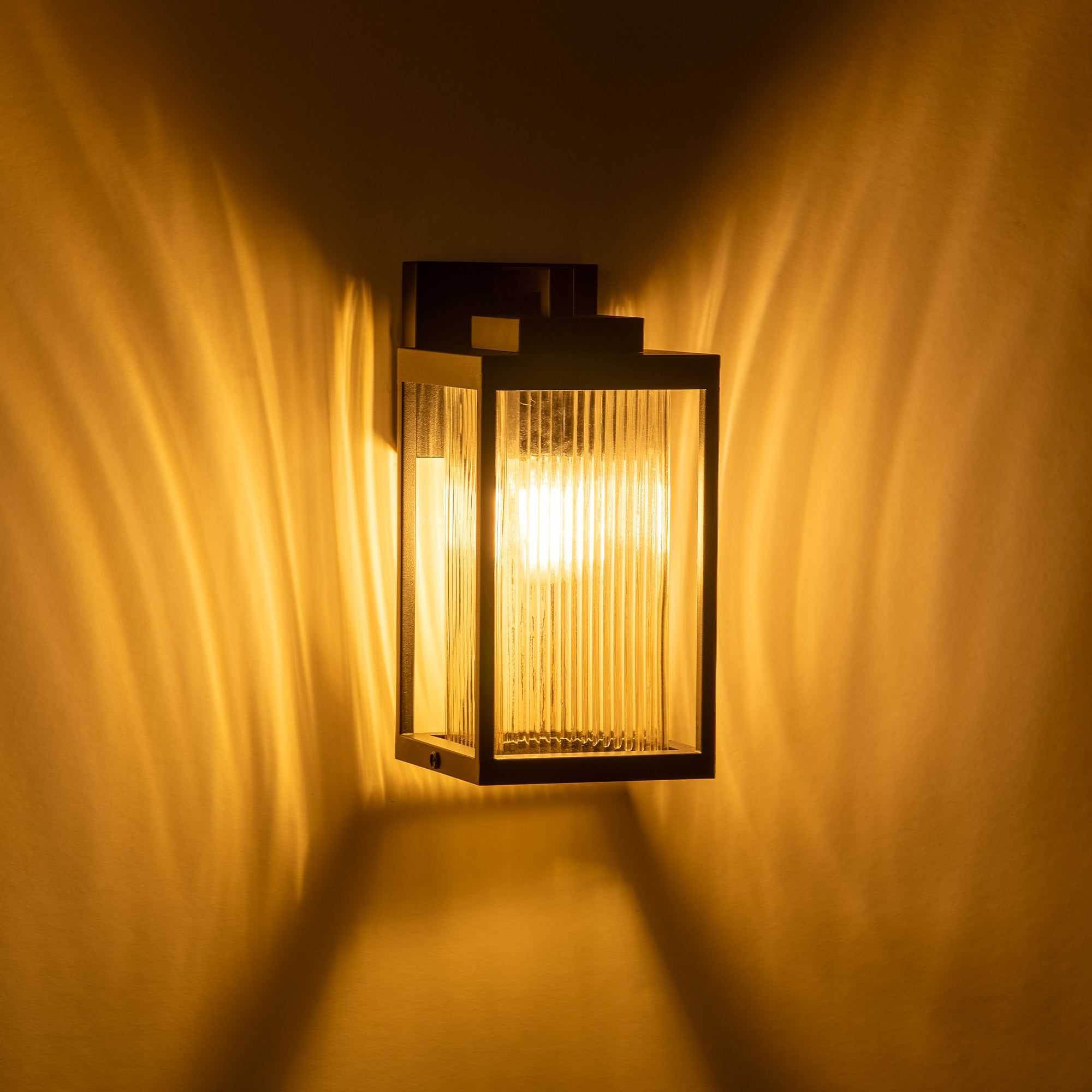 HV3533W-S-BLK - Micah Galvanised Iron Black Wall Light