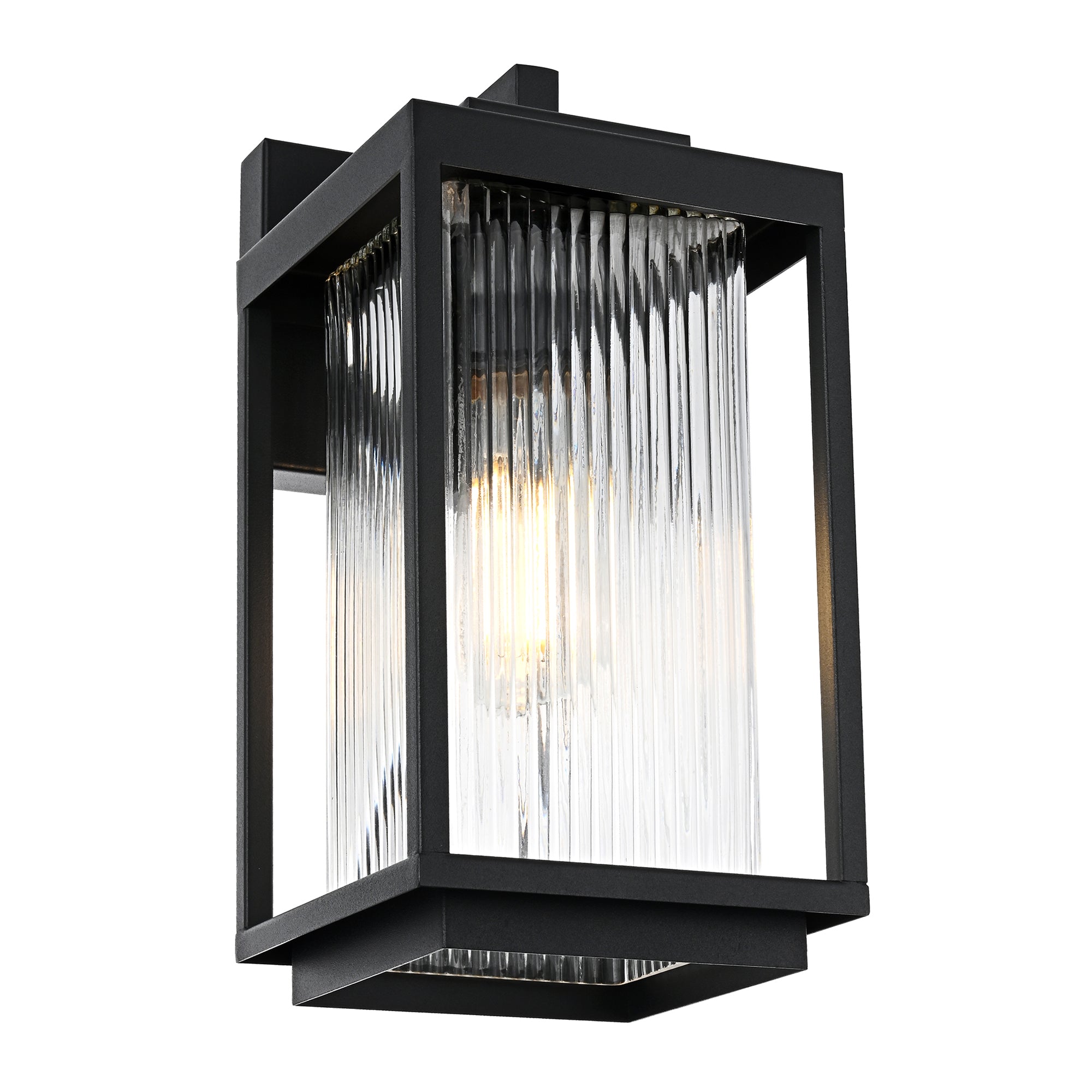 HV3533W-S-BLK - Micah Galvanised Iron Black Wall Light