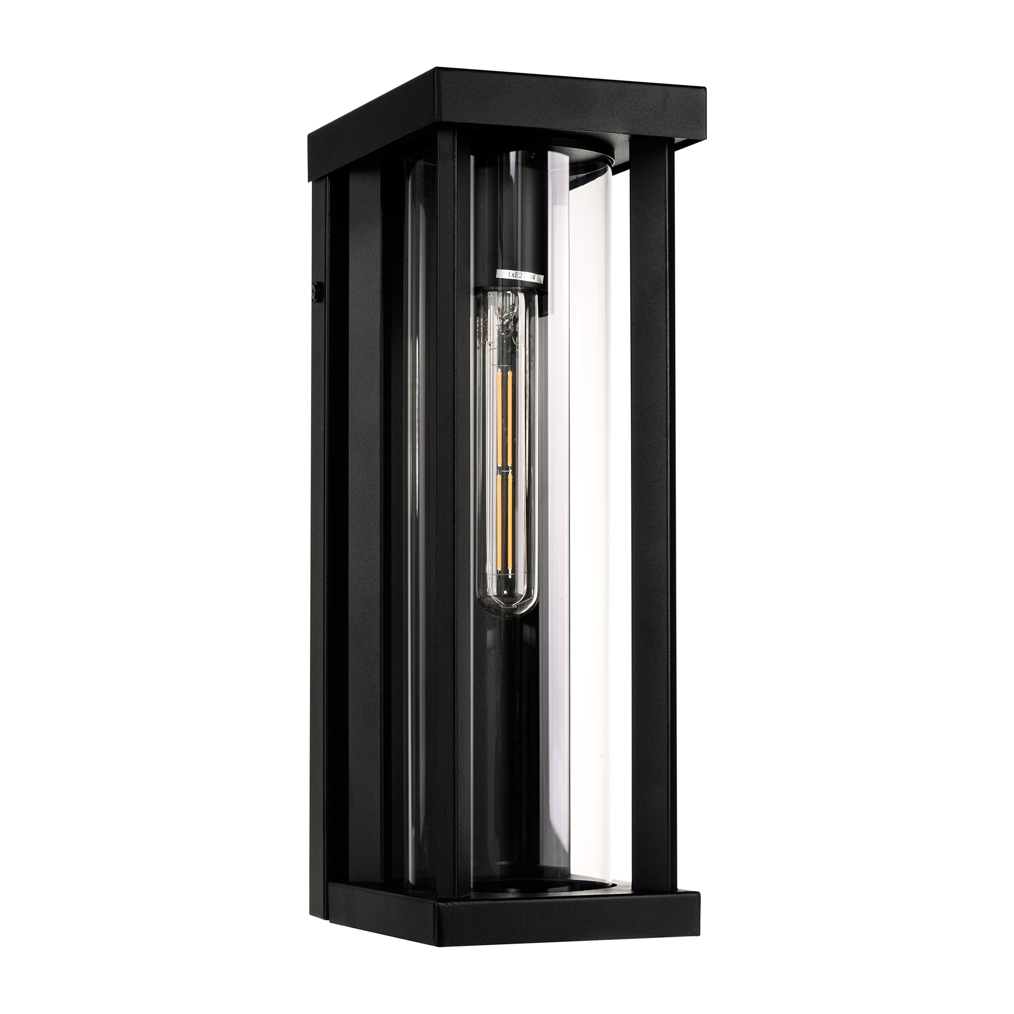 HV3534W-S-BLK - Nalia Galvanised Iron Black Wall Light