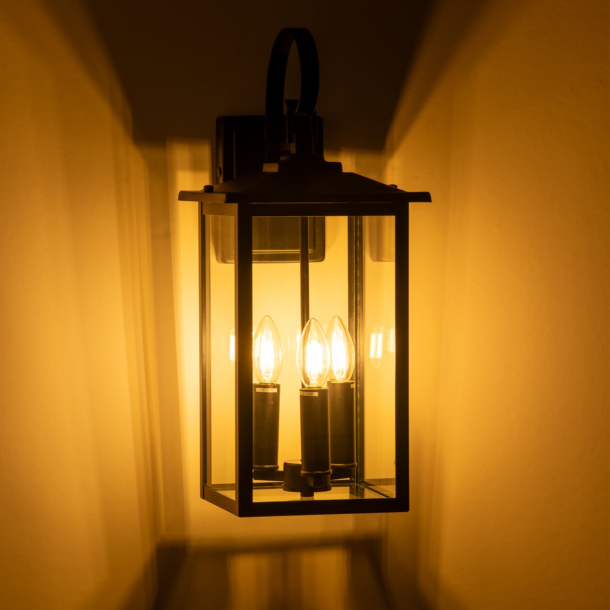 HV3535W-M-BLK - Madix Galvanised Iron Black Wall Light