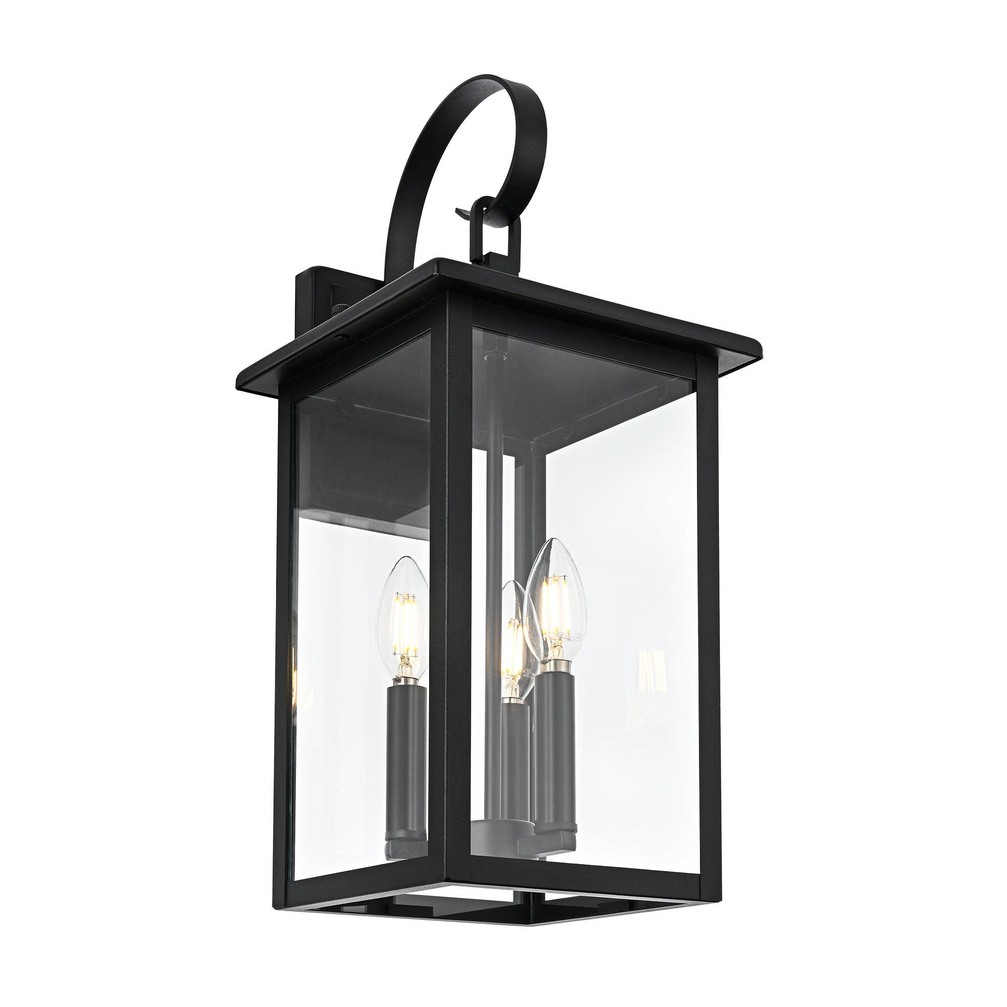 HV3535W-M-BLK - Madix Galvanised Iron Black Wall Light