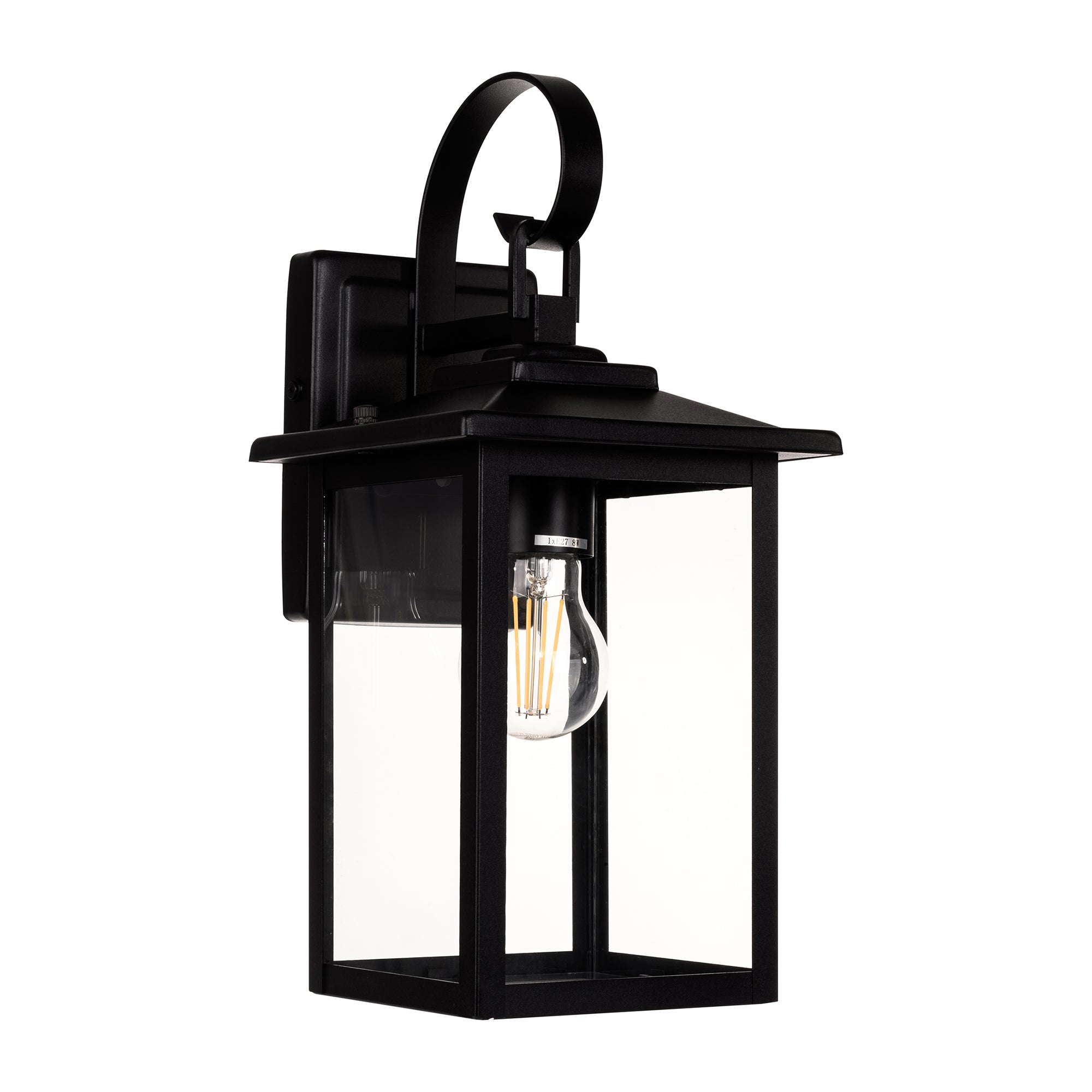 HV3535W-S-BLK - Madix Galvanised Iron Black Wall Light