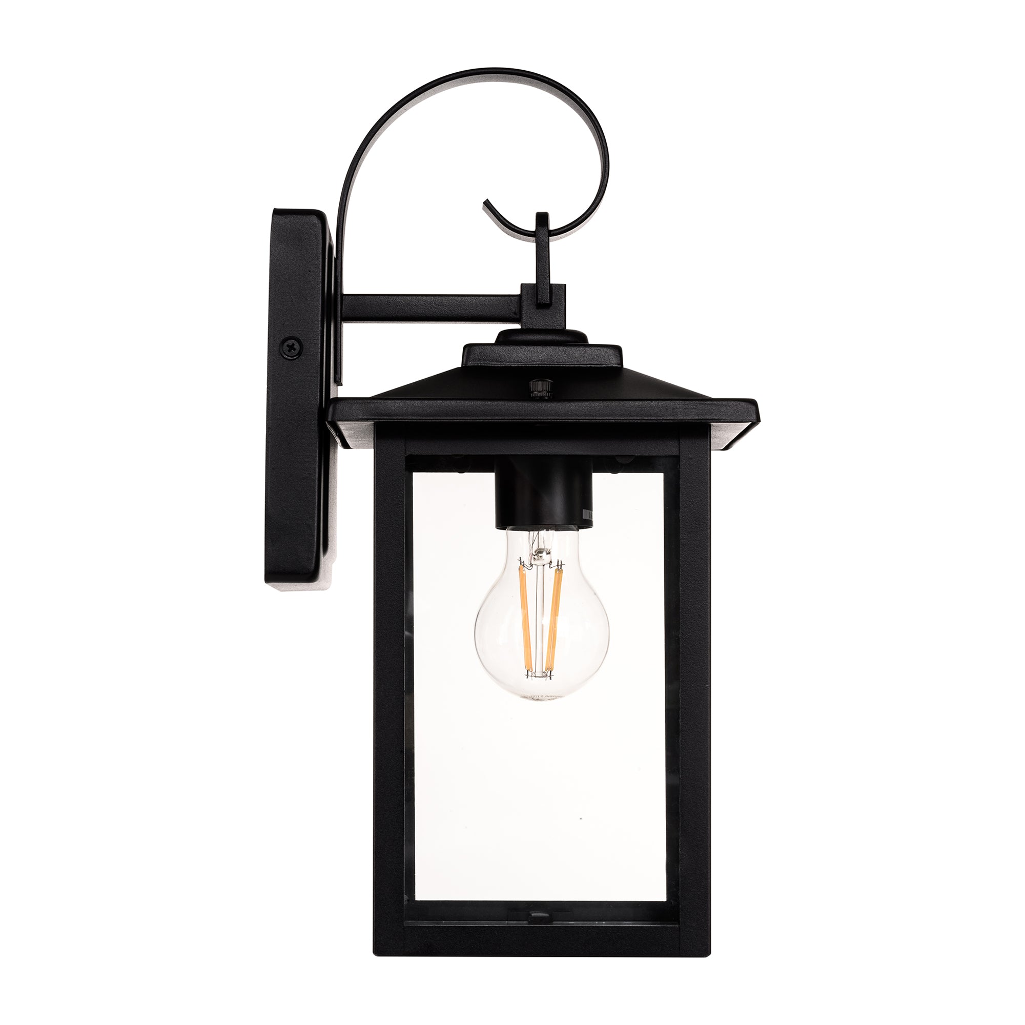 HV3535W-S-BLK - Madix Galvanised Iron Black Wall Light