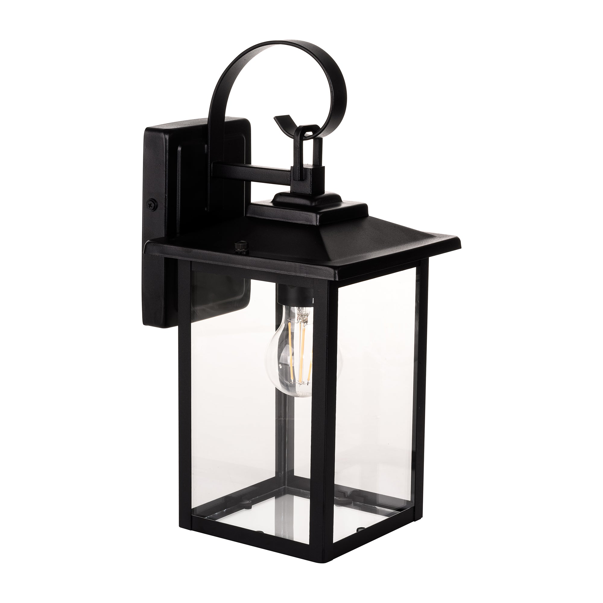HV3535W-S-BLK - Madix Galvanised Iron Black Wall Light