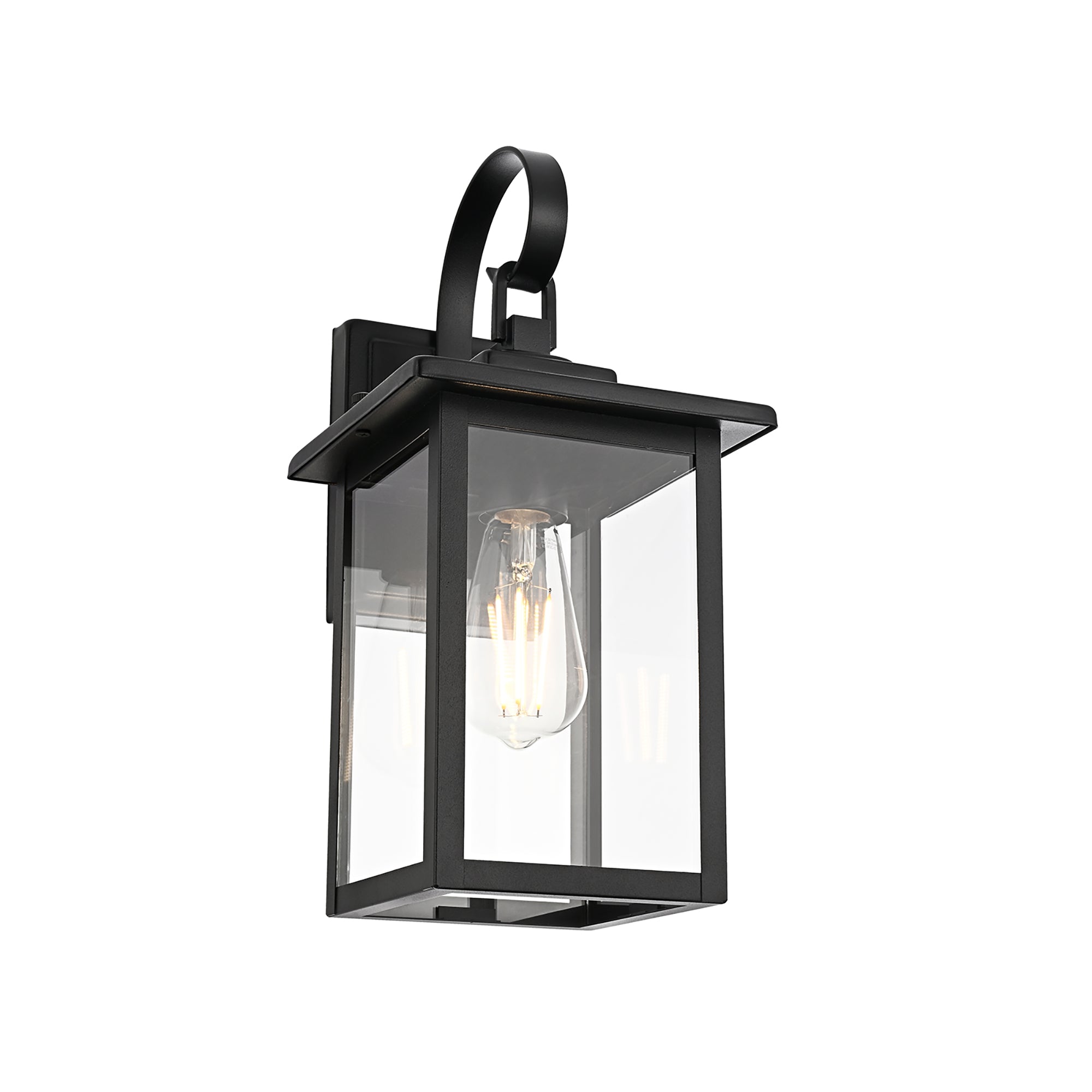 HV3535W-S-BLK - Madix Galvanised Iron Black Wall Light
