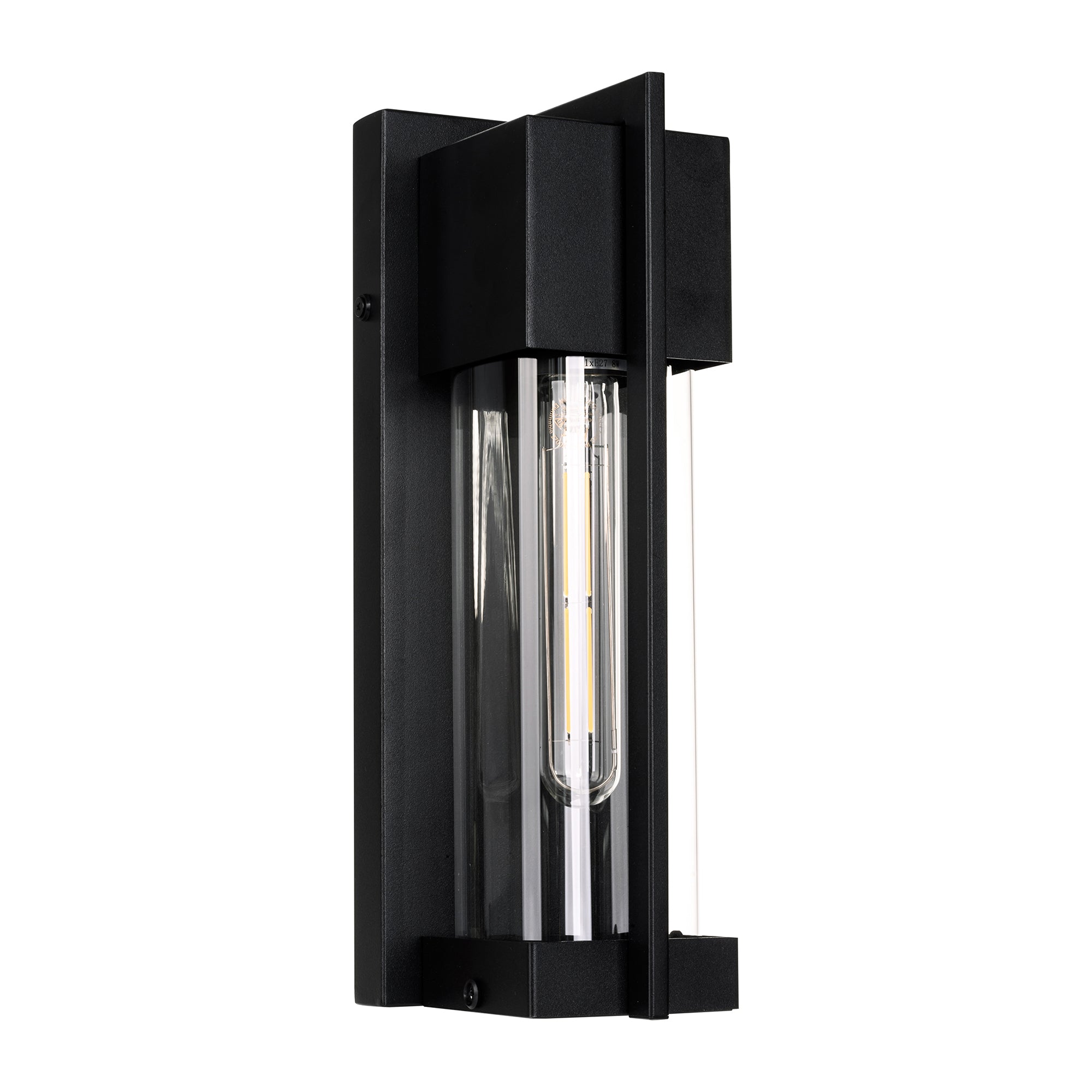 HV3536W-S-BLK - Jace Galvanised Iron Black Wall Light