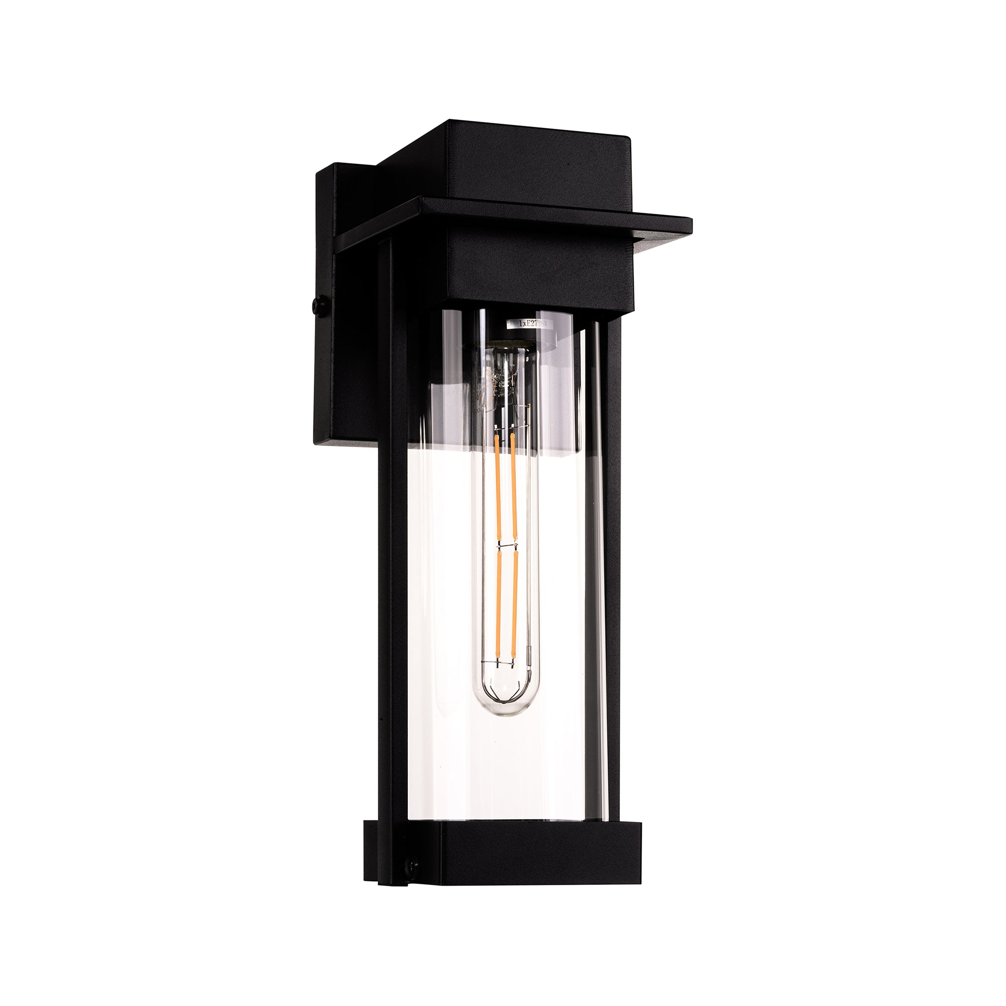 HV3537W-S-BLK - Ashton Galvanised Iron Black Wall Light