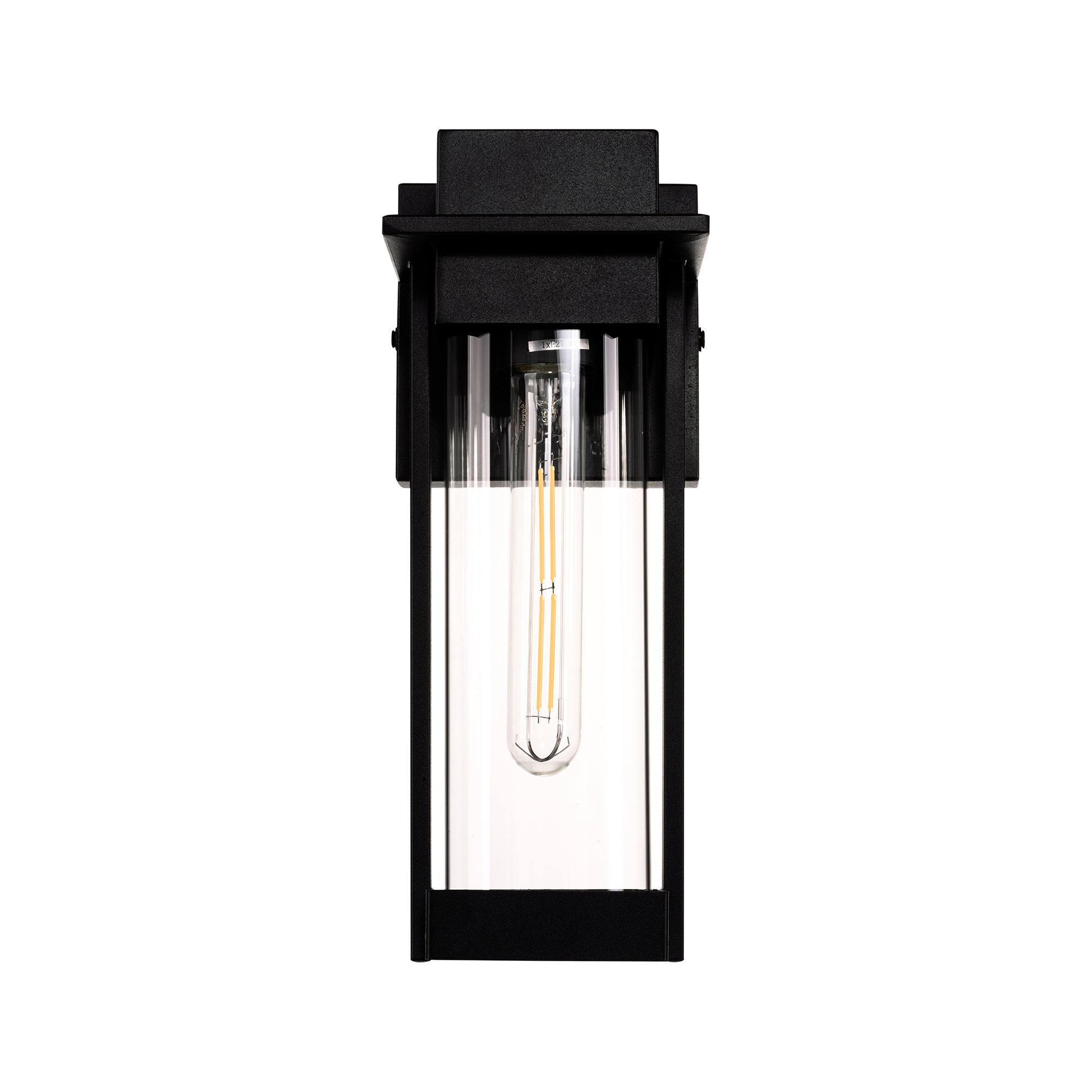 HV3537W-S-BLK - Ashton Galvanised Iron Black Wall Light