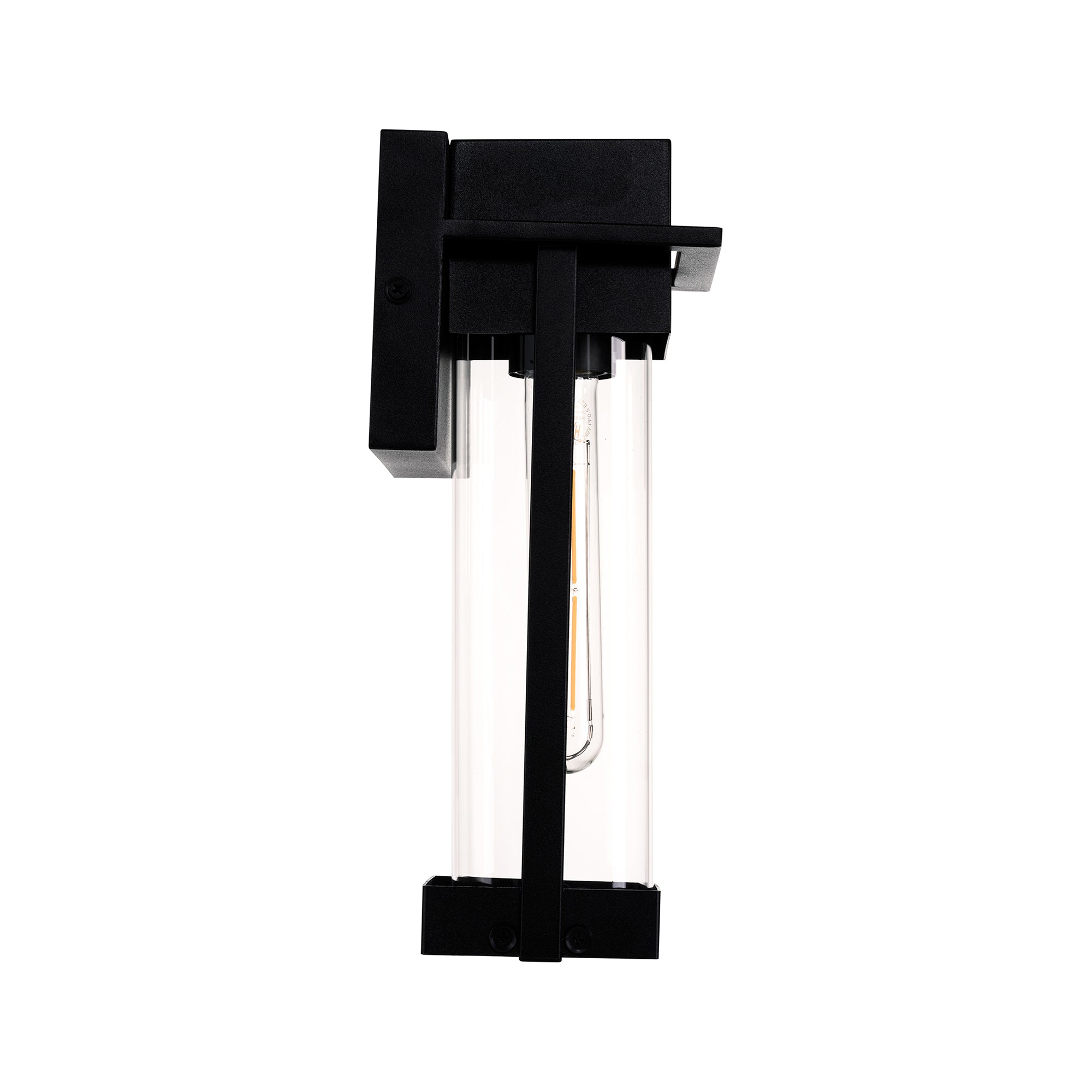 HV3537W-S-BLK - Ashton Galvanised Iron Black Wall Light