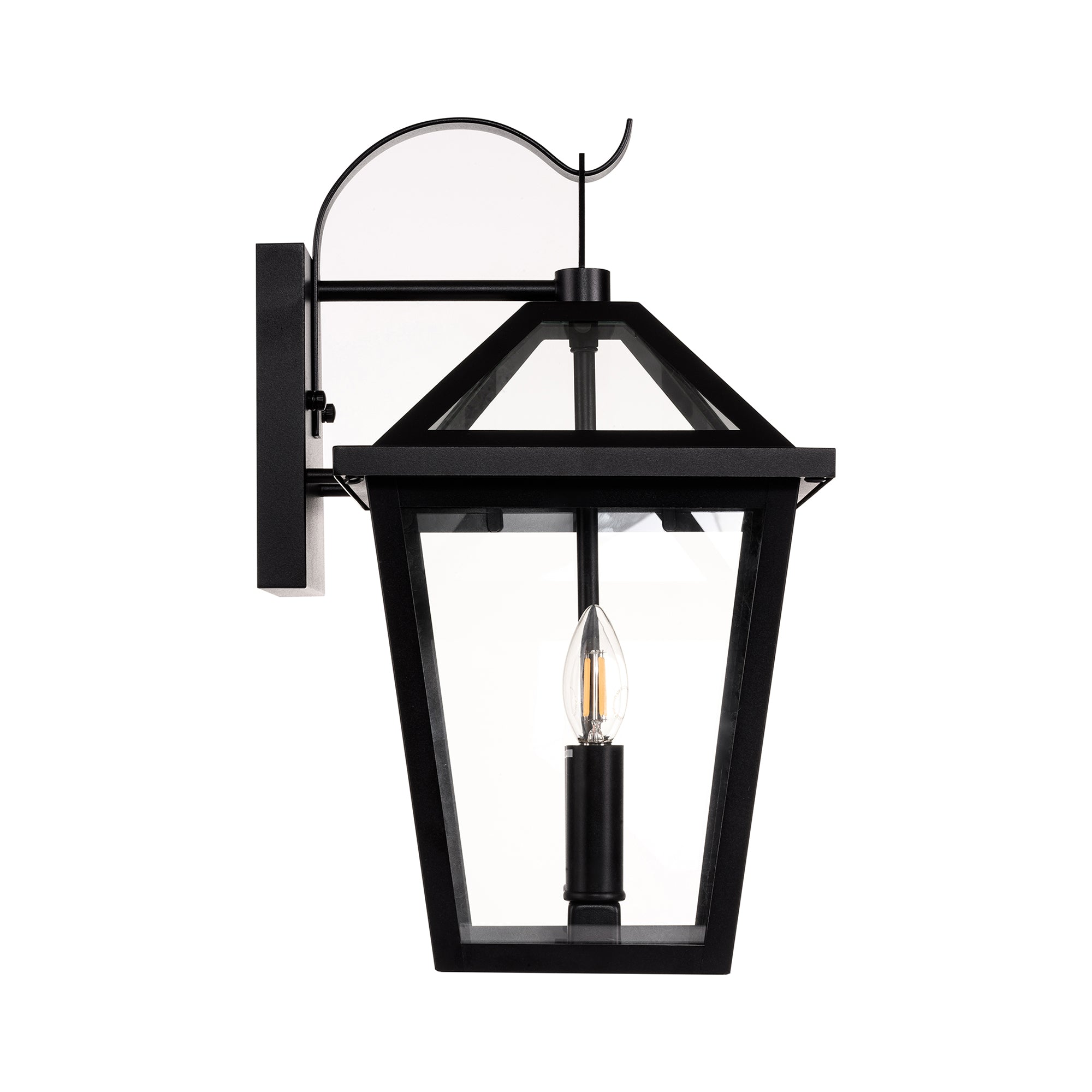 HV3538W-S-BLK - Karter Galvanised Iron Black Wall Light